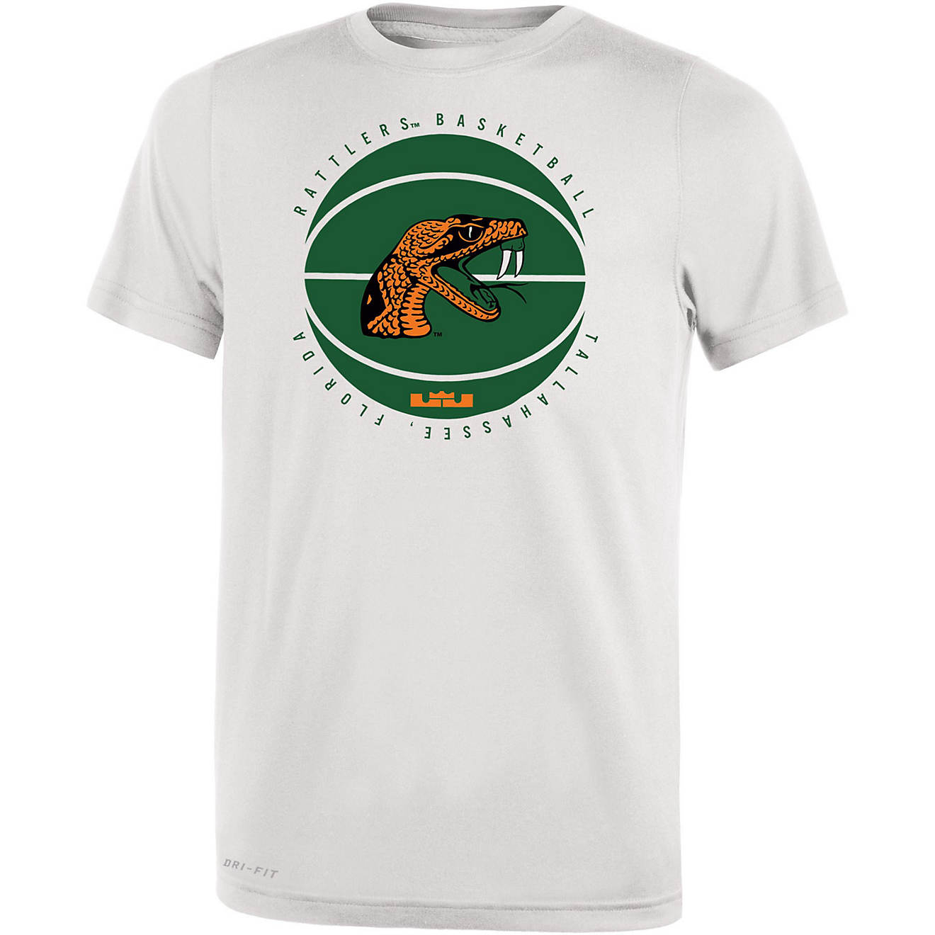 Nike Youth Florida A&M University LBJ Basketball Dri-FIT Legend 2.0 Short Sleeve T-shirt                                         - view number 1
