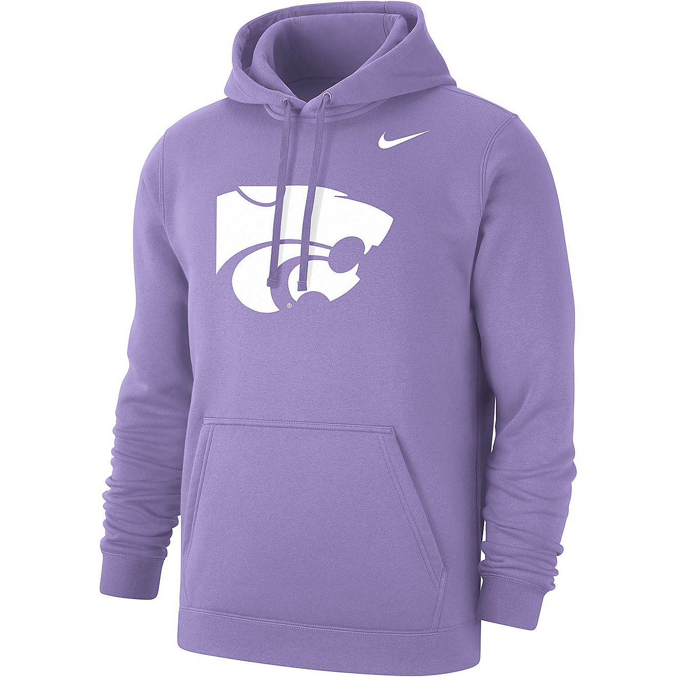 Nike Men's Kansas State University Club Fleece Mascot Hoodie                                                                     - view number 1