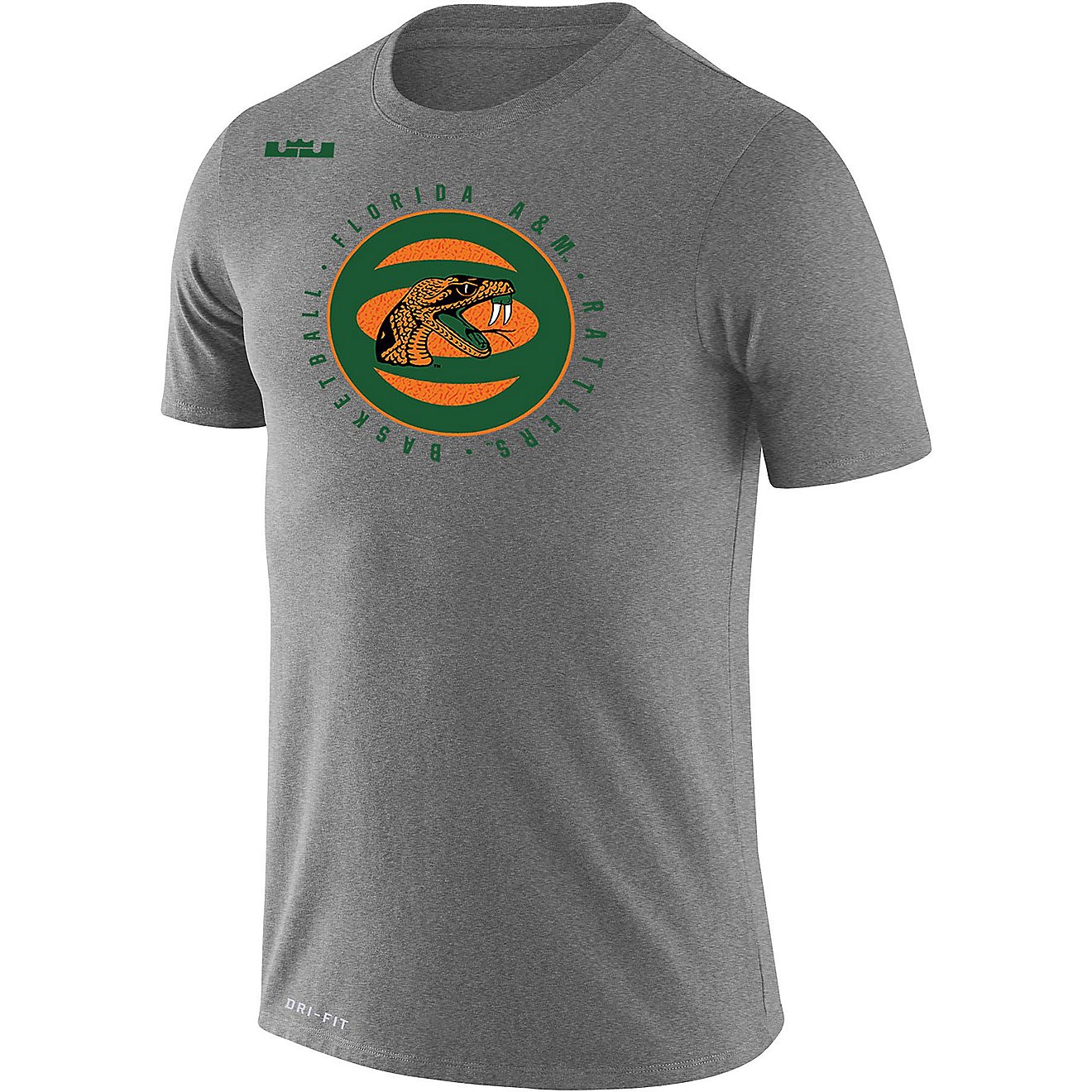 Nike Men's Florida A&M University Dri-FIT Basketball Legend 2.0 Graphic T-shirt                                                  - view number 1