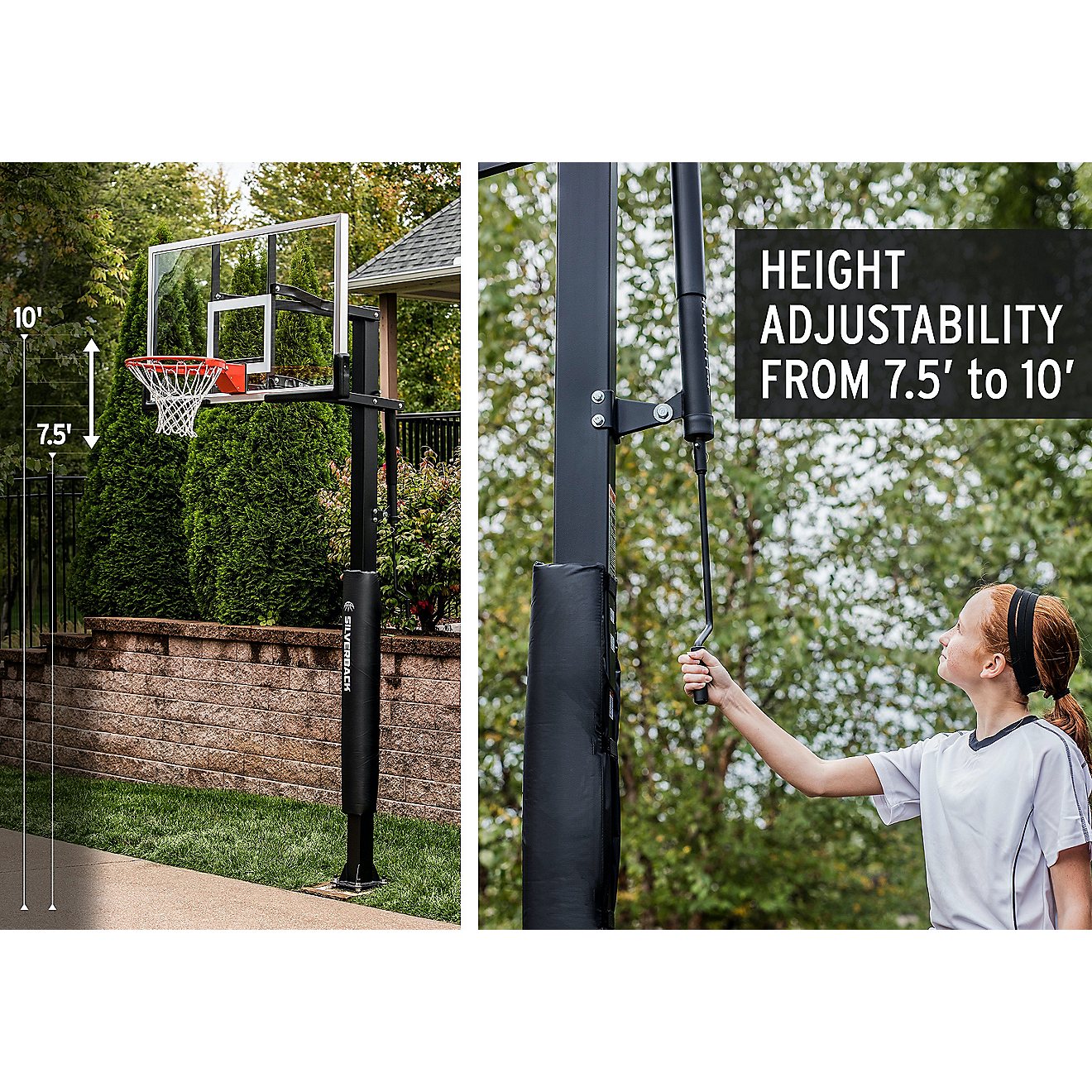 Silverback 60 in Inground Tempered-Glass Basketball Hoop                                                                         - view number 8
