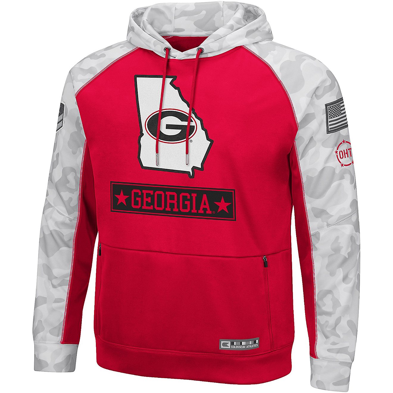 Colosseum Athletics Men's University of Georgia OHT Edwards Pullover Hoodie                                                      - view number 1
