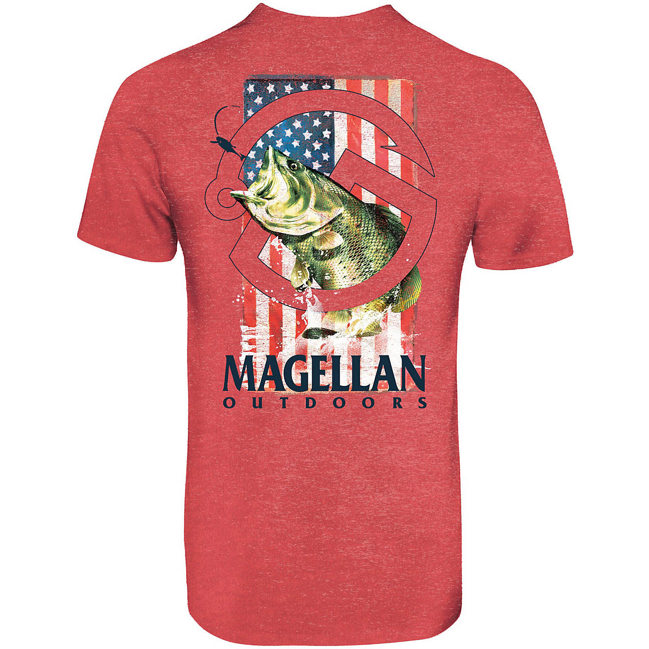Magellan Outdoors Men's Bass Coming Through Graphic Short Sleeve T-shirt                                                         - view number 1