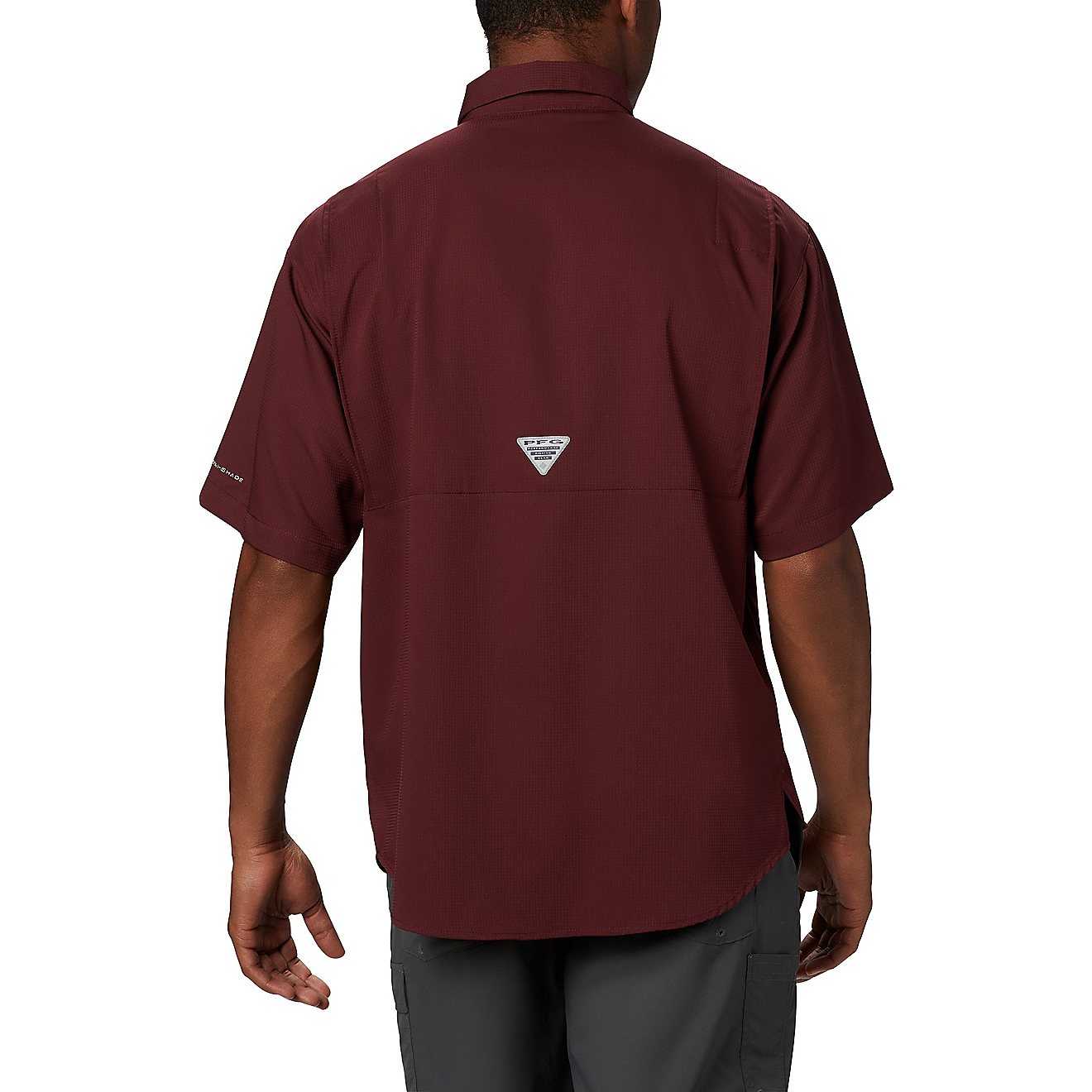 Columbia Sports Men's Texas A&M University Tamiami Short Sleeve Fishing Shirt                                                    - view number 3