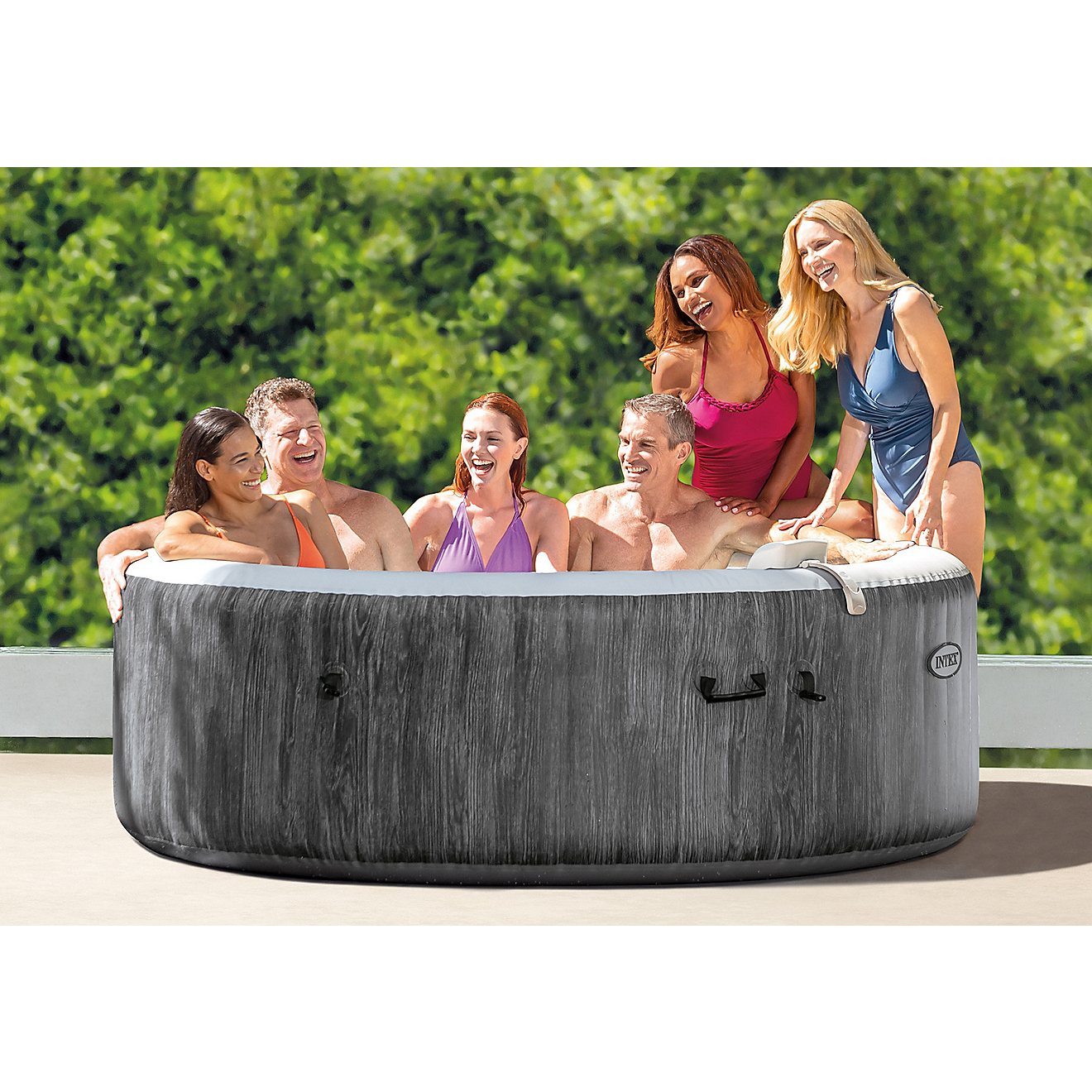 INTEX PureSpa Greywood Deluxe  85 in x 28 in Spa Set                                                                             - view number 11