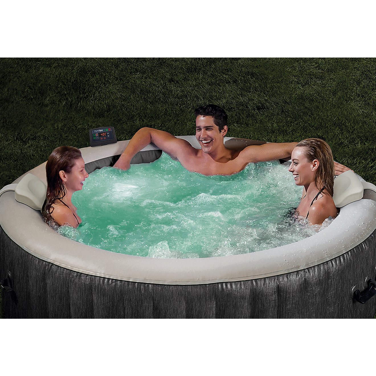 INTEX PureSpa Greywood Deluxe  85 in x 28 in Spa Set                                                                             - view number 13