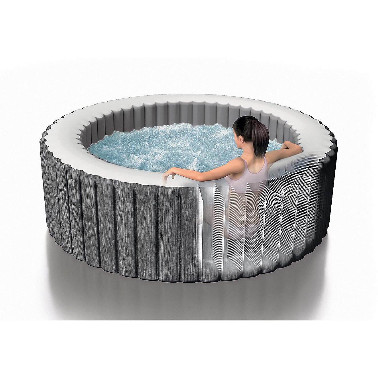 INTEX PureSpa Greywood Deluxe  85 in x 28 in Spa Set                                                                             - view number 10