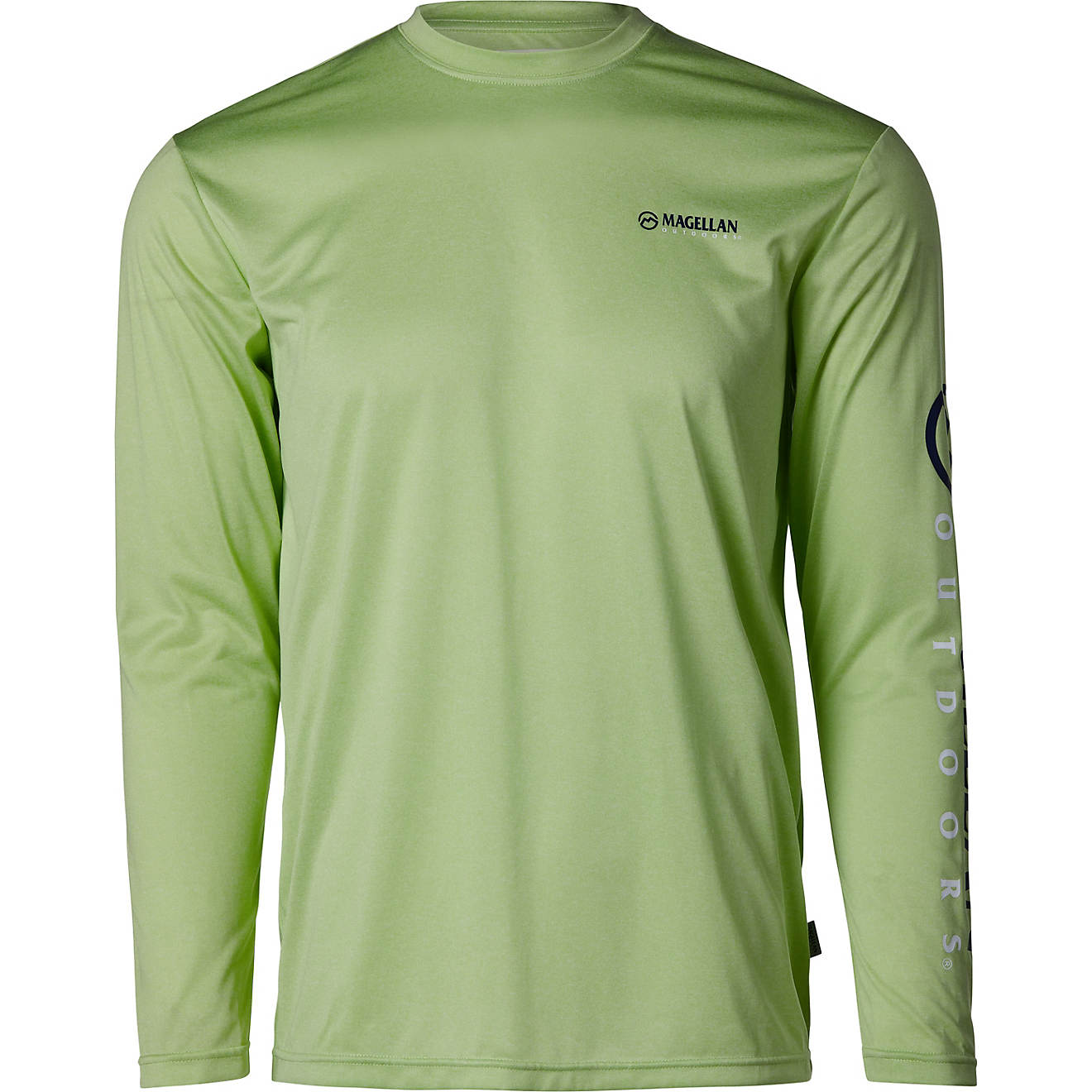 Magellan Outdoors Men's Casting Crew Heathered Long Sleeve T-shirt                                                               - view number 1