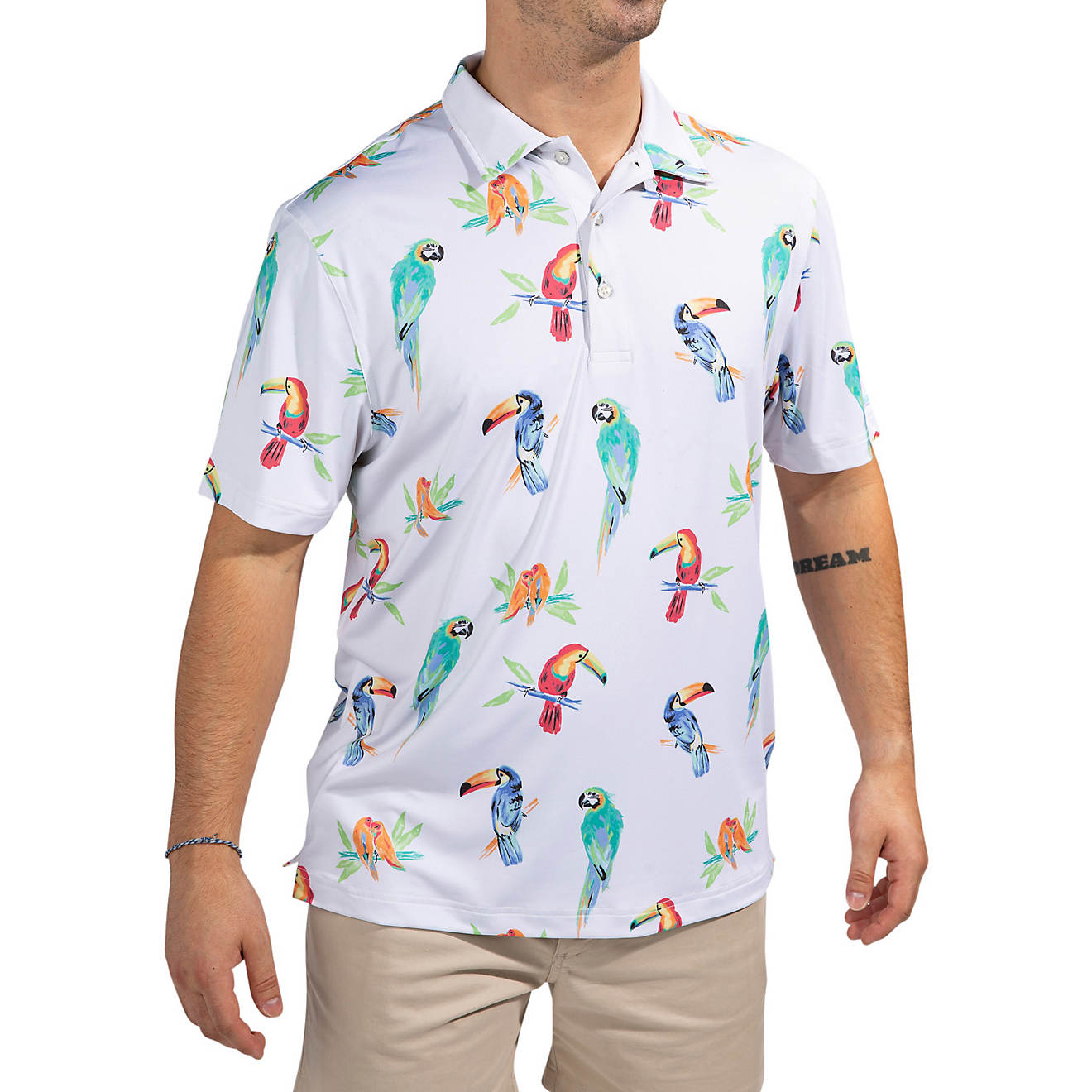 Chubbies Men's Birds of Polodise Performance Polo Shirt                                                                          - view number 1