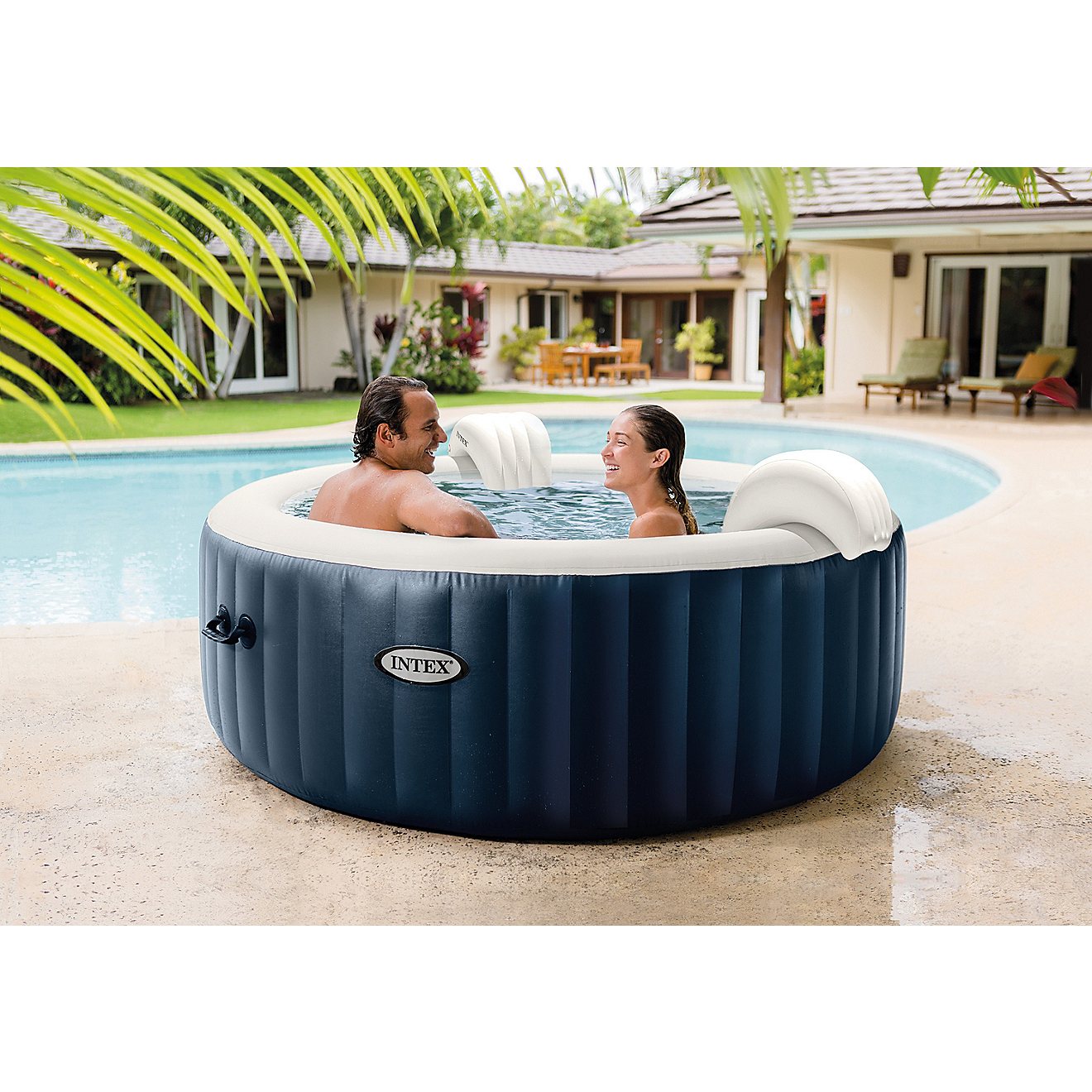 INTEX PureSpa Plus Bubble Massage 77 in x 28 in Spa Set                                                                          - view number 11