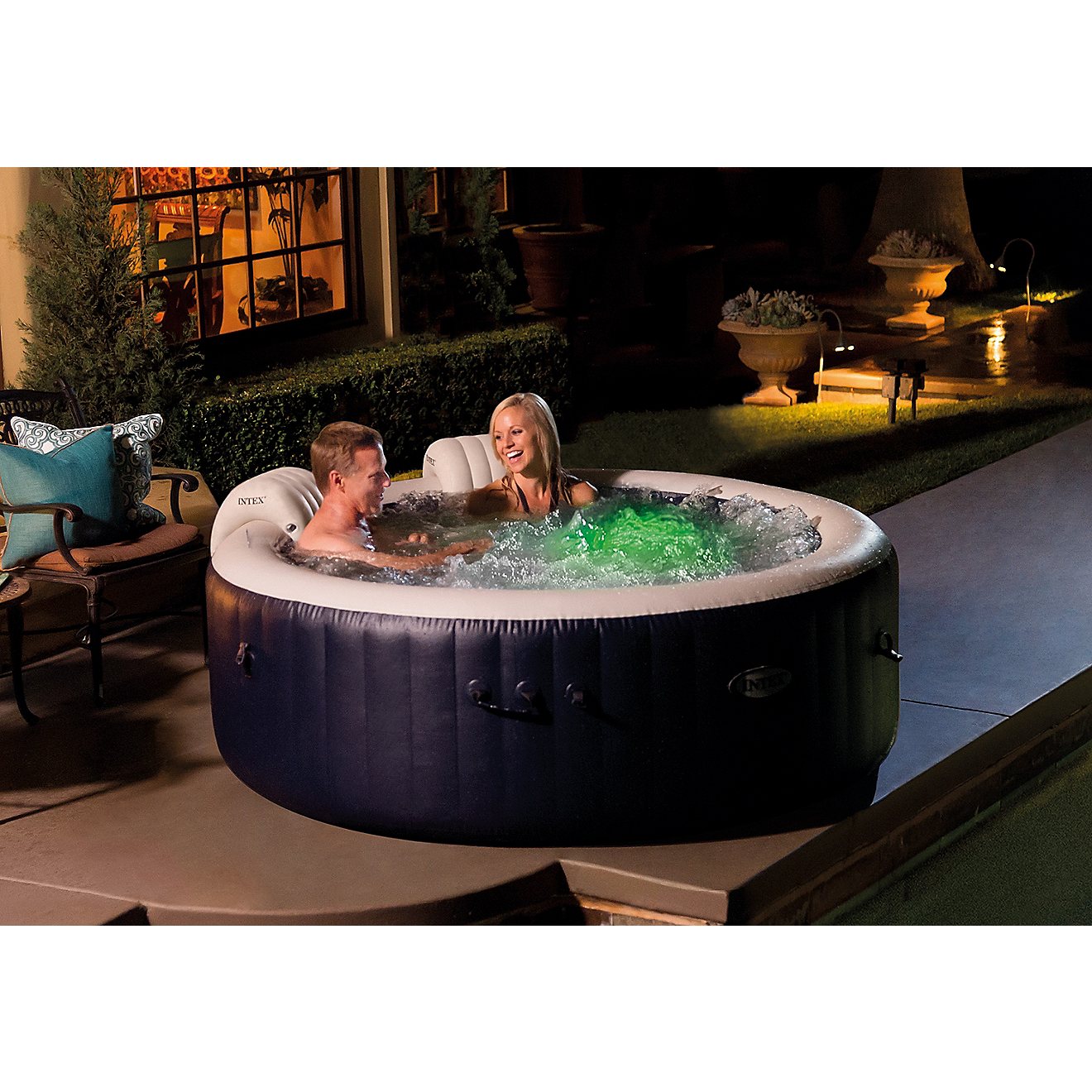 INTEX PureSpa Plus Bubble Massage 77 in x 28 in Spa Set                                                                          - view number 12