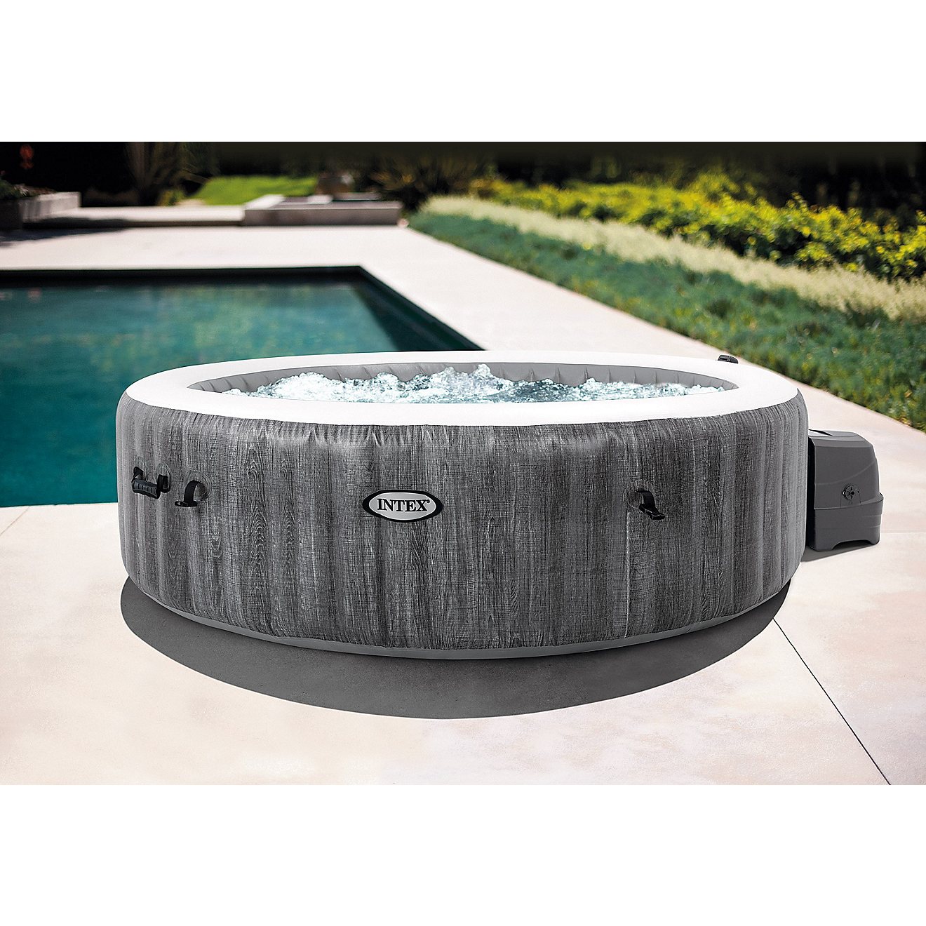 INTEX PureSpa Greywood Deluxe  85 in x 28 in Spa Set                                                                             - view number 1