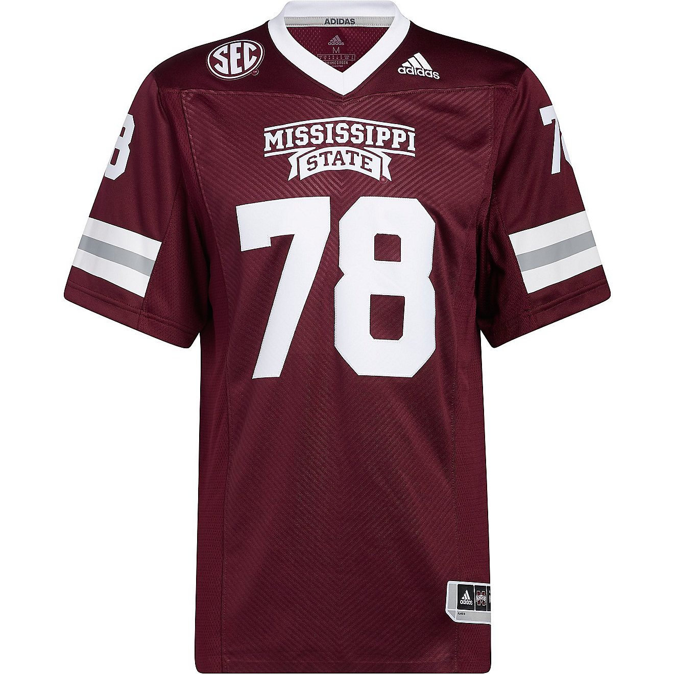 adidas Men's Mississippi State University Premier Football Jersey                                                                - view number 5