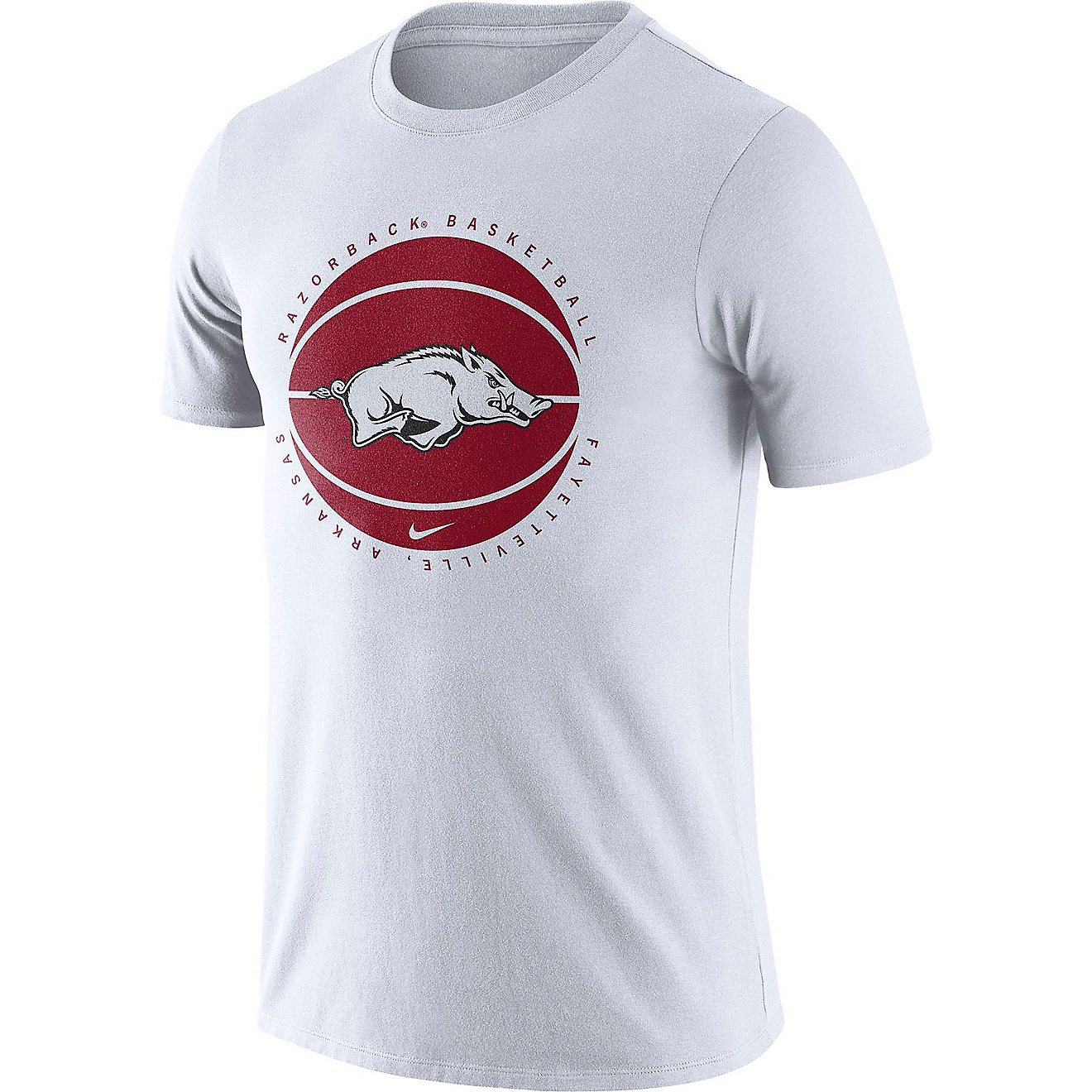 Nike Men's University of Arkansas Basketball Team Issue Short Sleeve T-shirt                                                     - view number 1