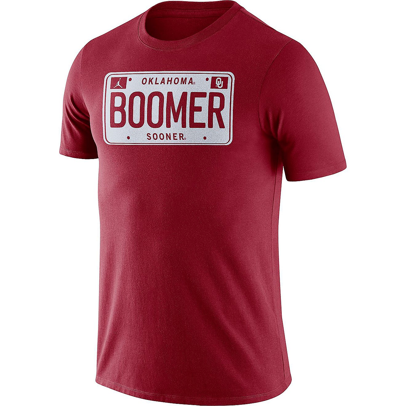 Jordan Men's University of Oklahoma Plate Short Sleeve T-shirt                                                                   - view number 1