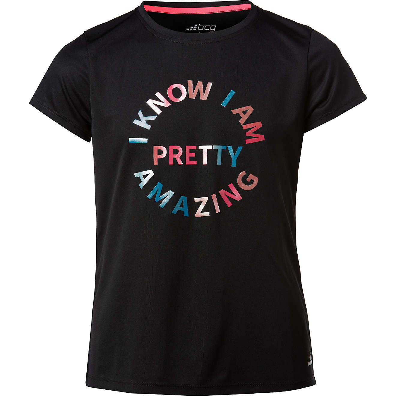 BCG Girls' I Am Pretty Amazing Turbo Graphic T-shirt                                                                             - view number 1