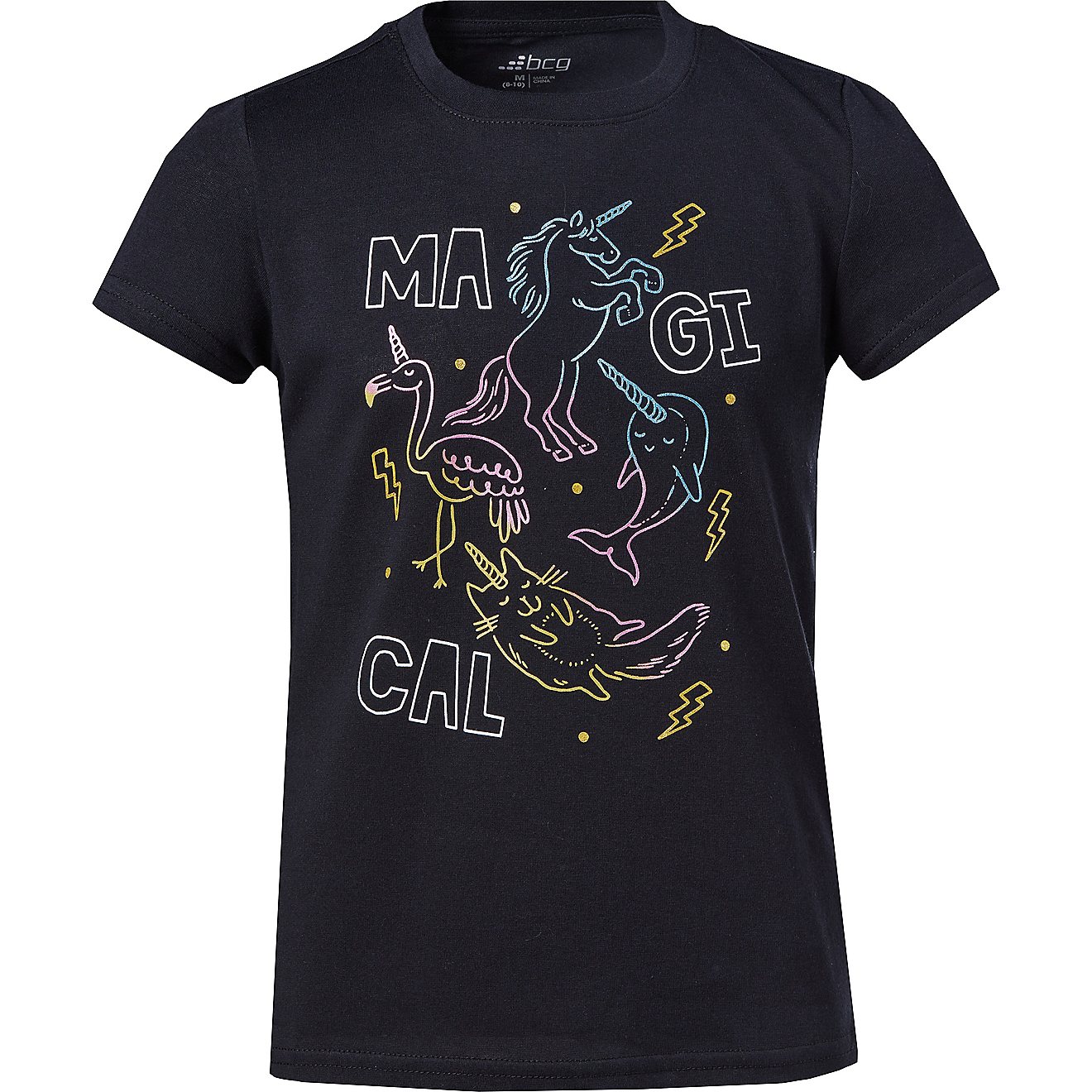 BCG Girls' Magical Cotton Graphic Short Sleeve T-shirt                                                                           - view number 1