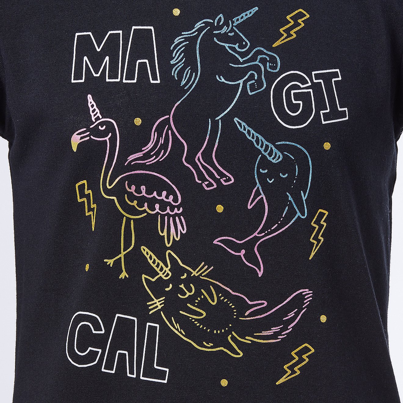 BCG Girls' Magical Cotton Graphic Short Sleeve T-shirt                                                                           - view number 3