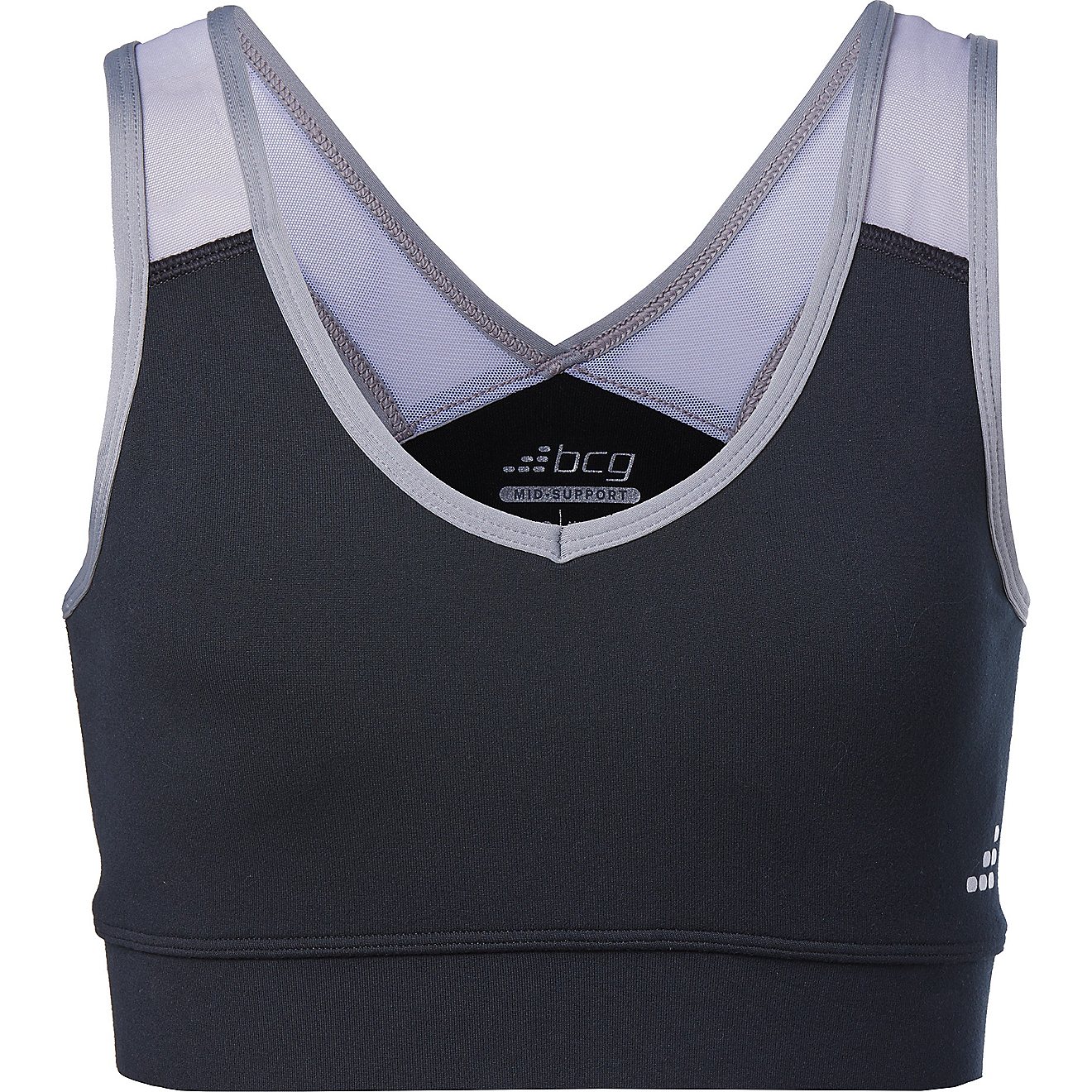 BCG Women's Mid Solid Sports Bra                                                                                                 - view number 1