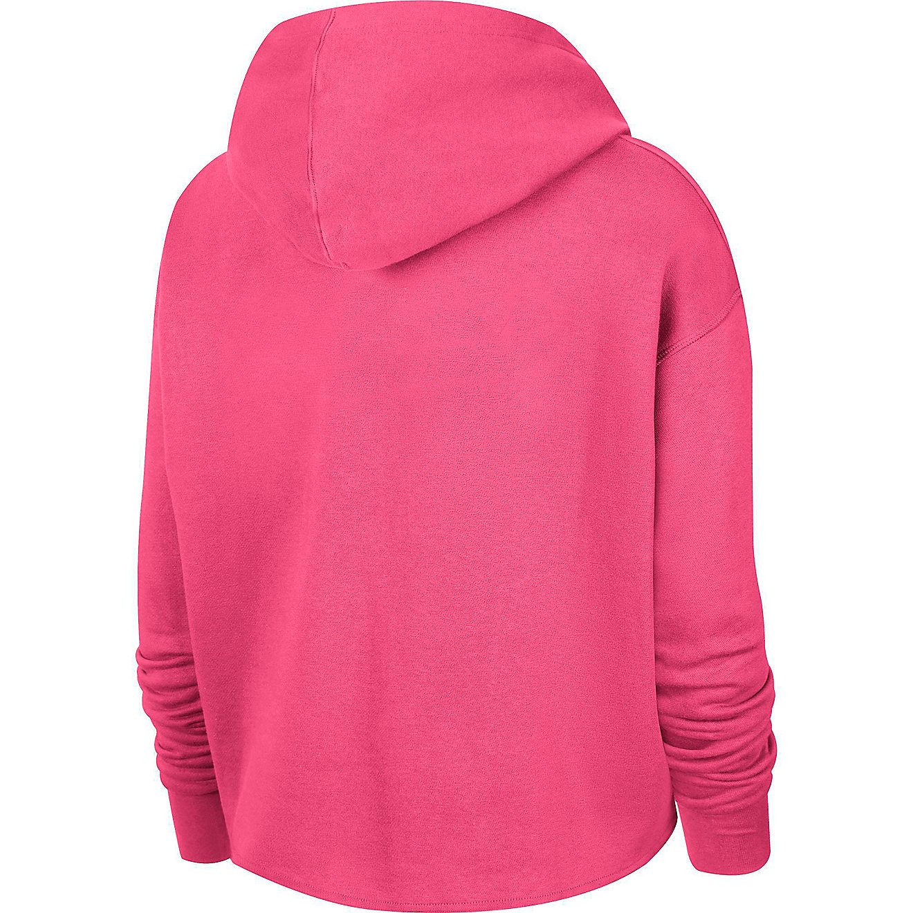 Nike Women’s San Antonio Spurs Essential Cropped Fleece Pullover Hoodie                                                        - view number 2