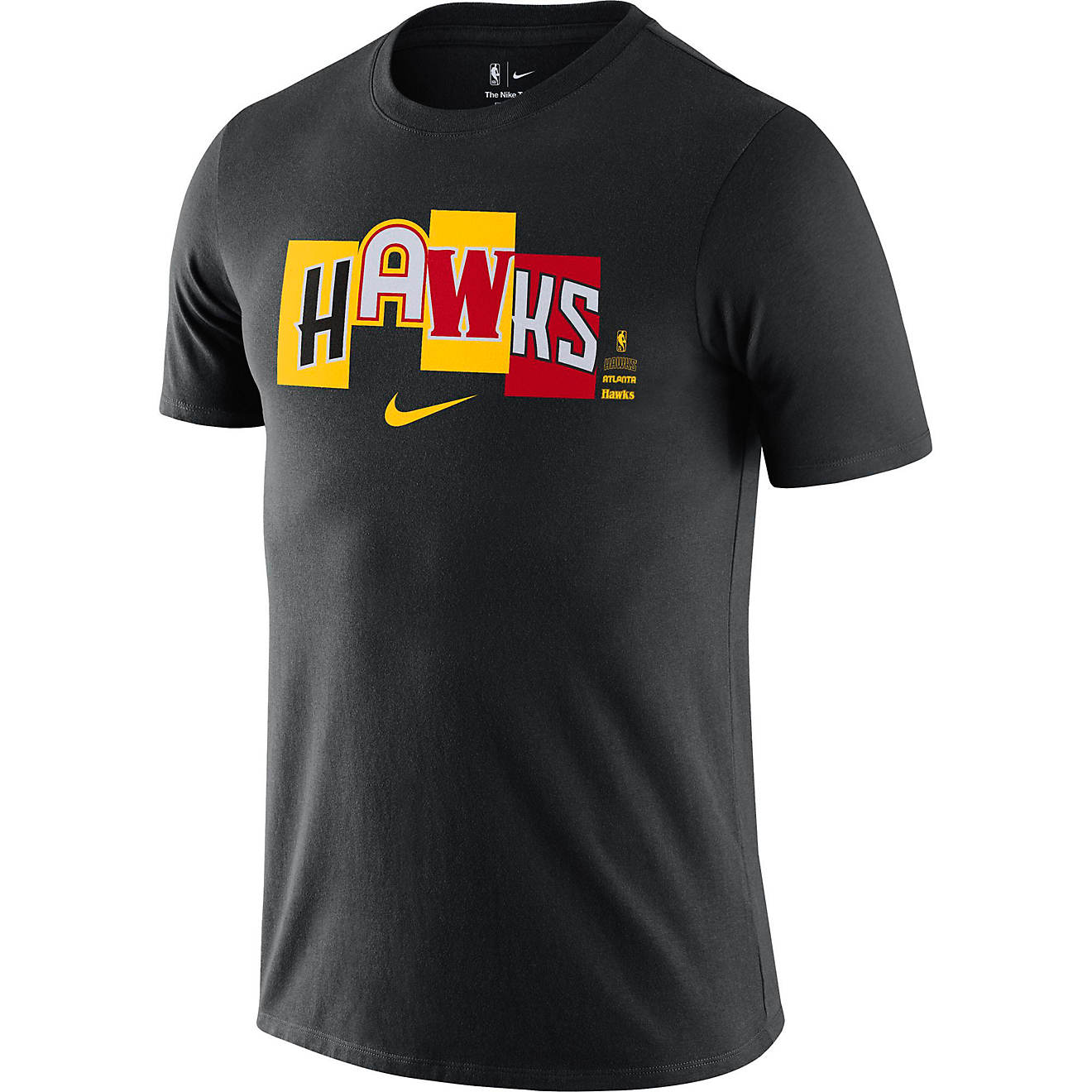 Nike Men’s Atlanta Hawks City Edition Mixtape Logo Dri-FIT T-shirt                                                             - view number 1