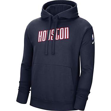 Nike Men's Houston Rockets Essential Fleece Pullover Hoodie                                                                     
