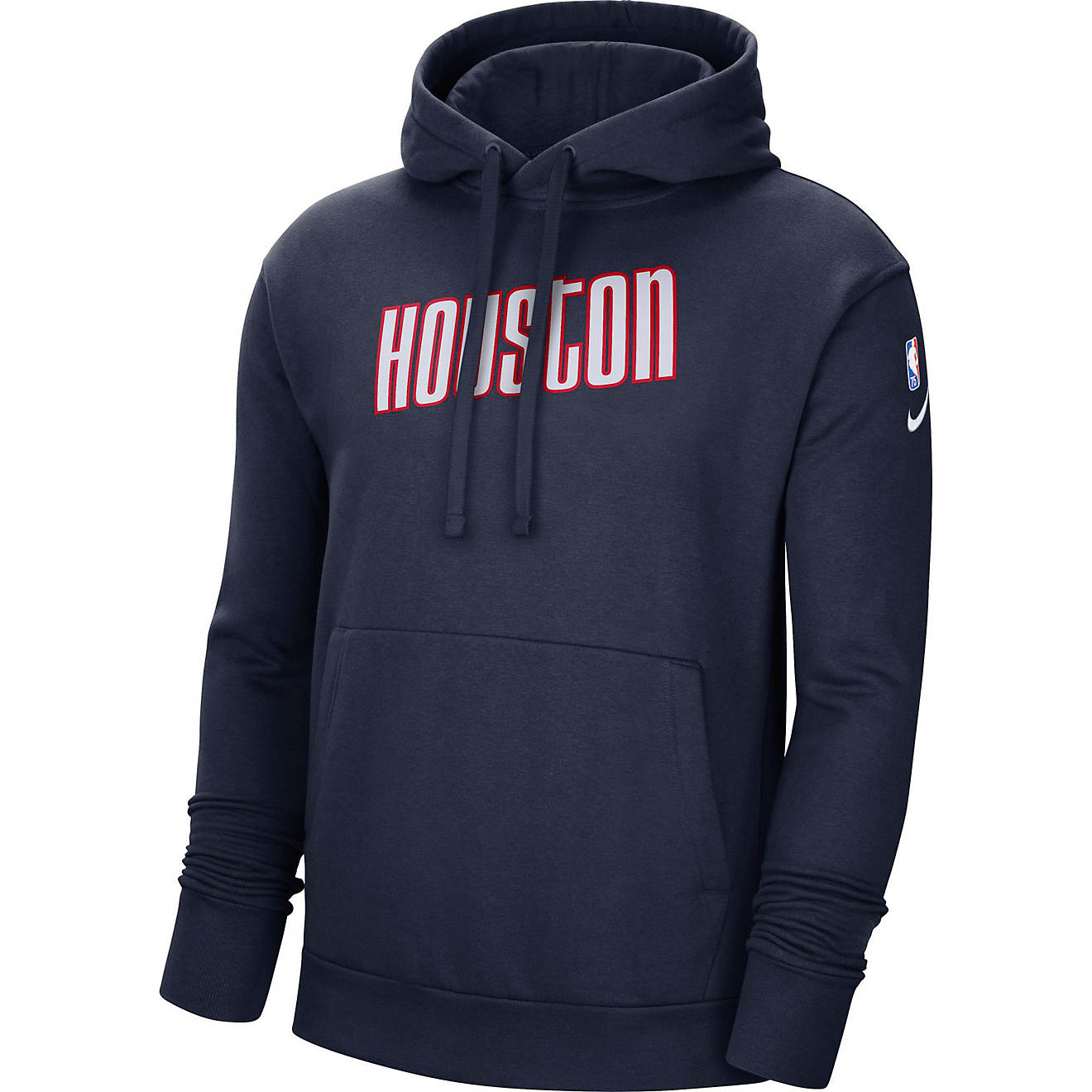 Nike Men's Houston Rockets Essential Fleece Pullover Hoodie                                                                      - view number 1