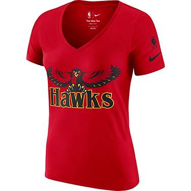 Nike Women's Atlanta Hawks Dri-FIT City Edition Mixtape Logo V-neck T-shirt                                                     