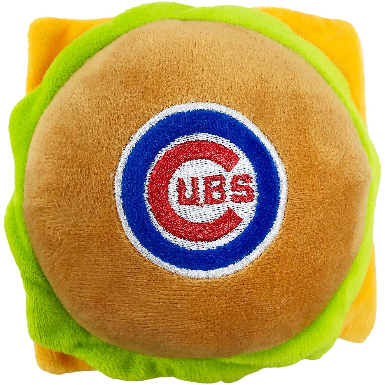 Pets First Chicago Cubs Hamburger Dog Toy                                                                                        - view number 2