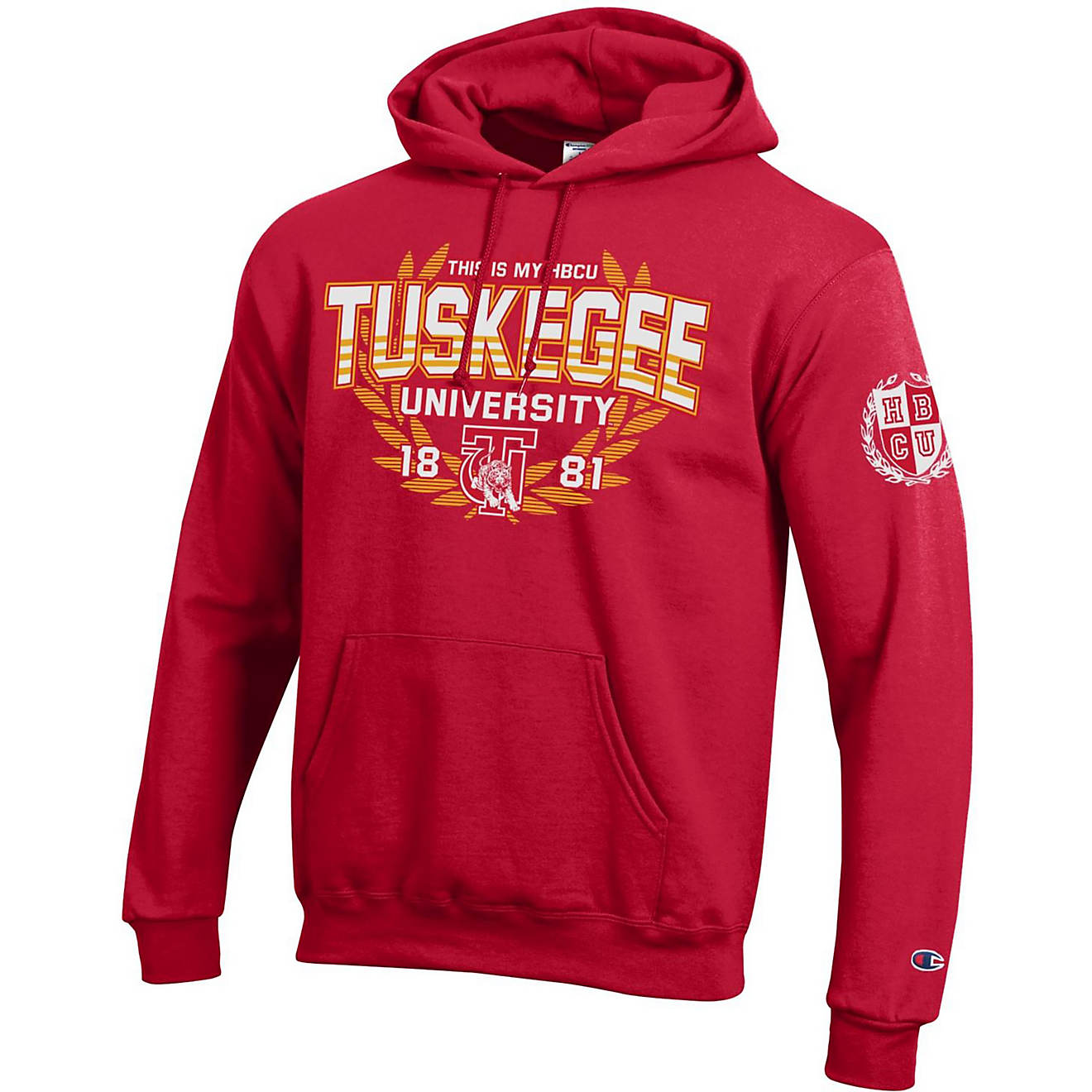 Champion Men's Tuskegee University Fleece Hoodie                                                                                 - view number 1