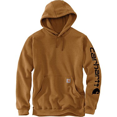 Carhartt Men's Midweight Signature Sleeve Logo Hooded Sweatshirt