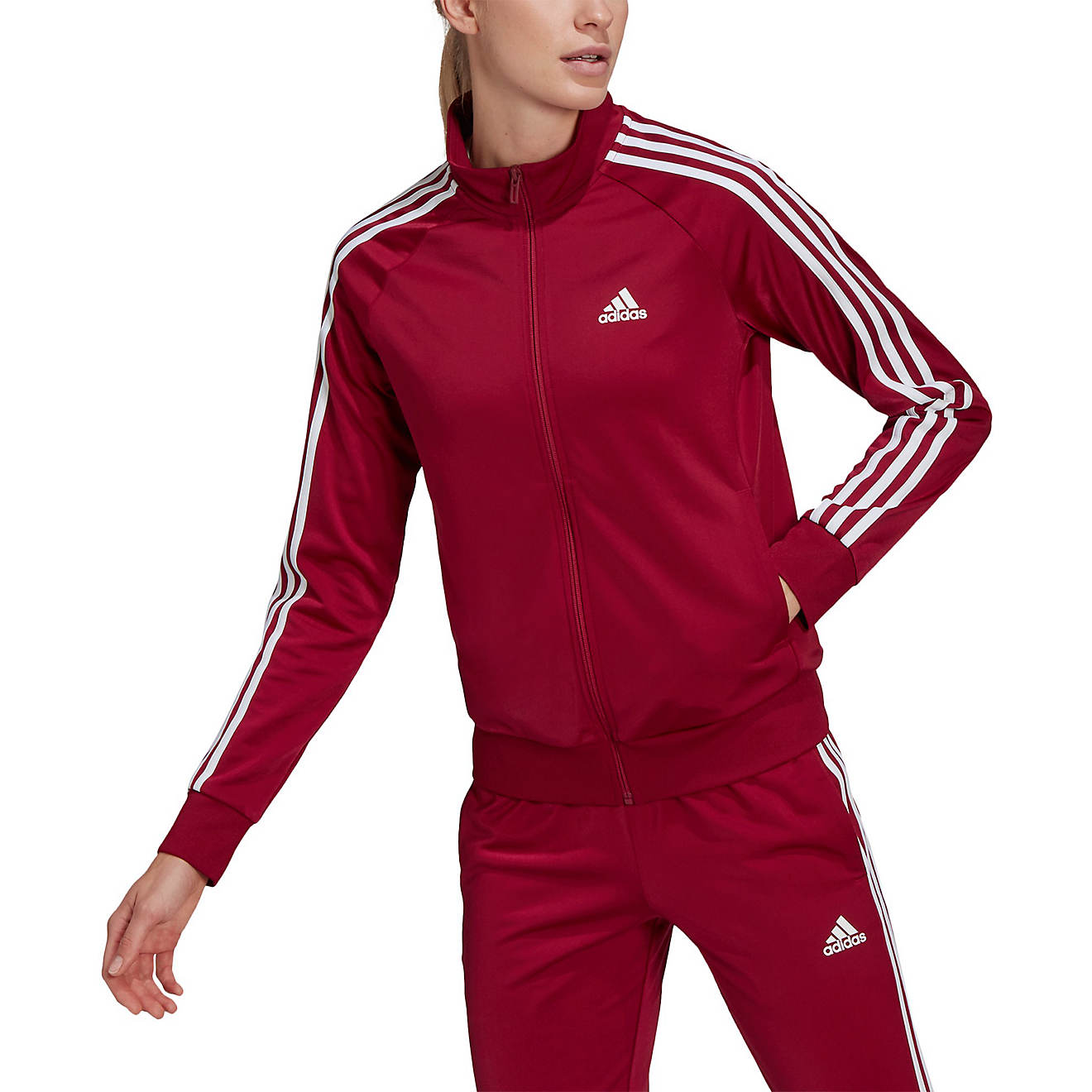 adidas Women's 3-Stripes Tricot Track Top                                                                                        - view number 1