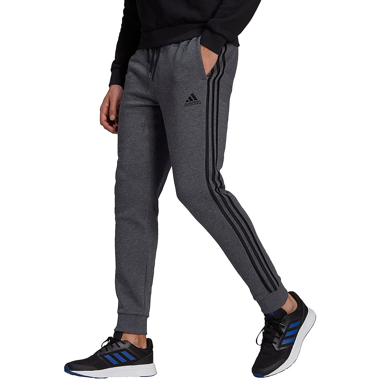 adidas Men's 3S Fleece Tapered Sweatpants                                                                                        - view number 8