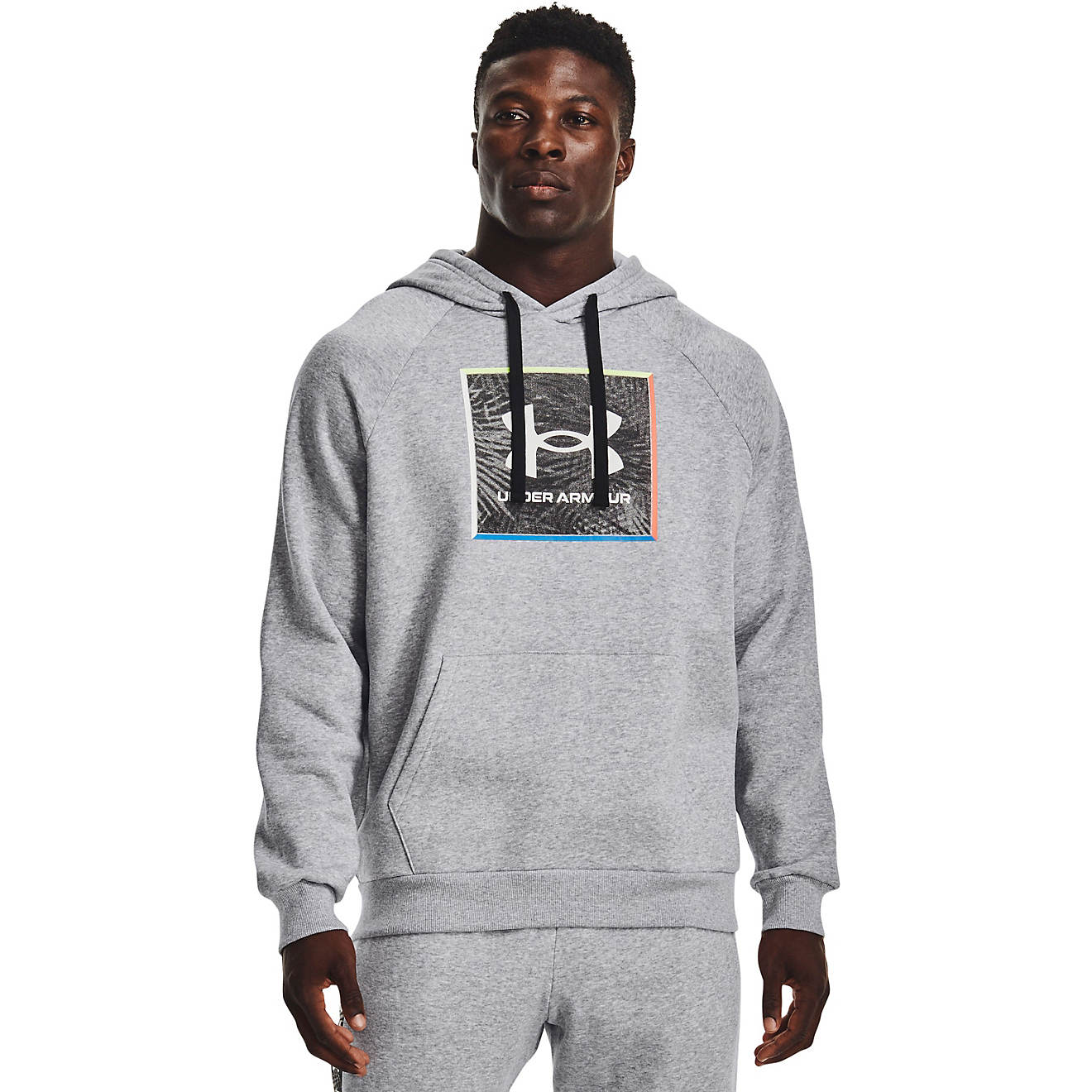Under Armour Men's Rival Fleece Graphic Pullover Hoodie                                                                          - view number 1