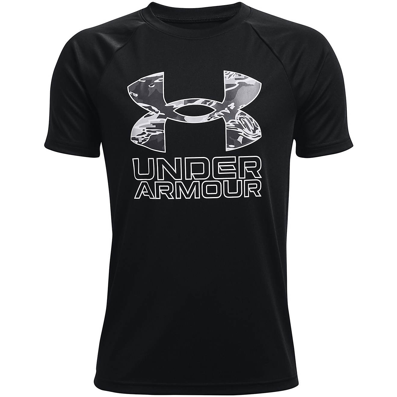 Under Armour Boys' UA Tech Hybrid Printed T-shirt                                                                                - view number 1