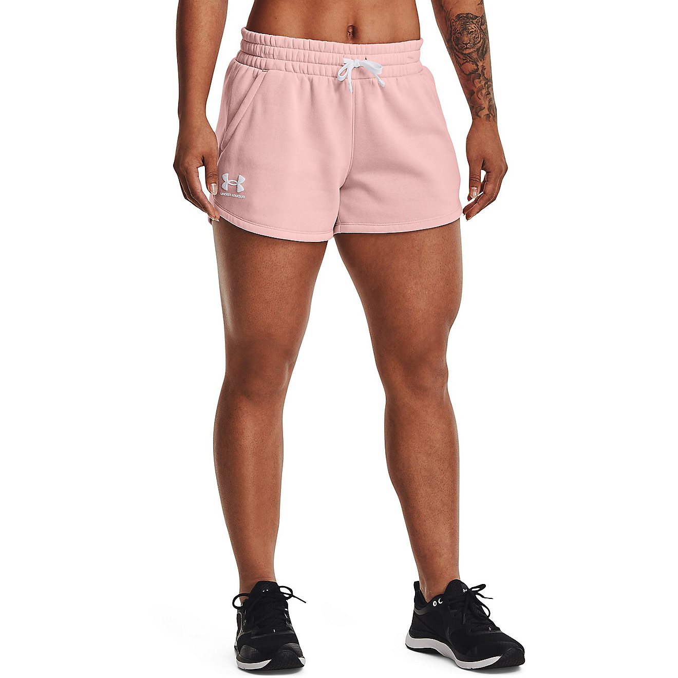 Under Armour Women's Rival Fleece Shorts 3.5 in                                                                                  - view number 1