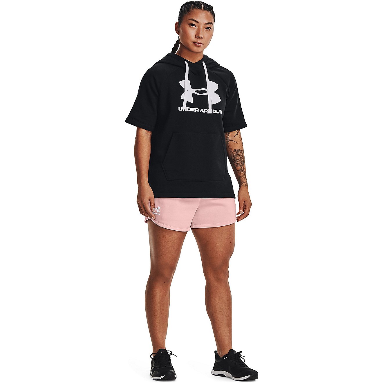 Under Armour Women's Rival Fleece Shorts 3.5 in                                                                                  - view number 3