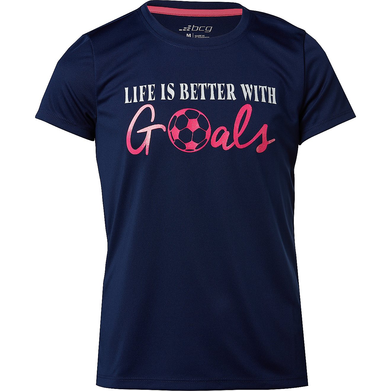 BCG Girls' Turbo Better With Goals GFX Short Sleeve T-shirt                                                                      - view number 1