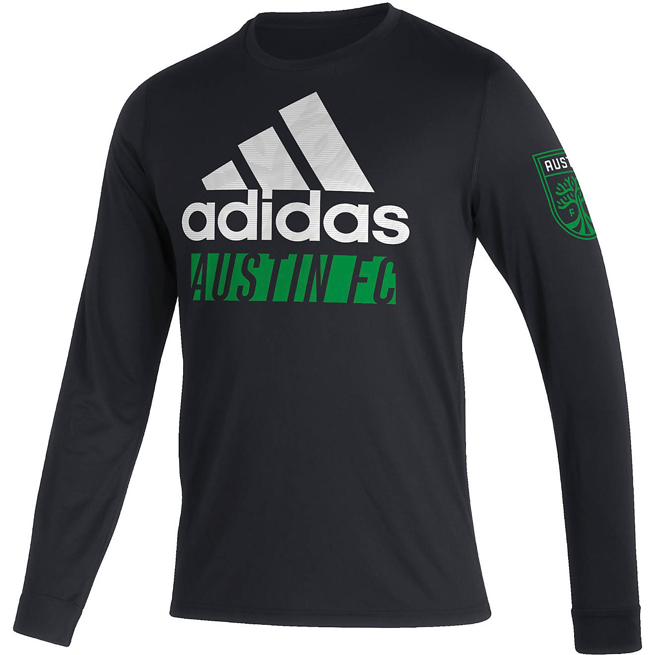 adidas Men's Austin FC Creator 3-Stripes Long Sleeve T-Shirt                                                                     - view number 1