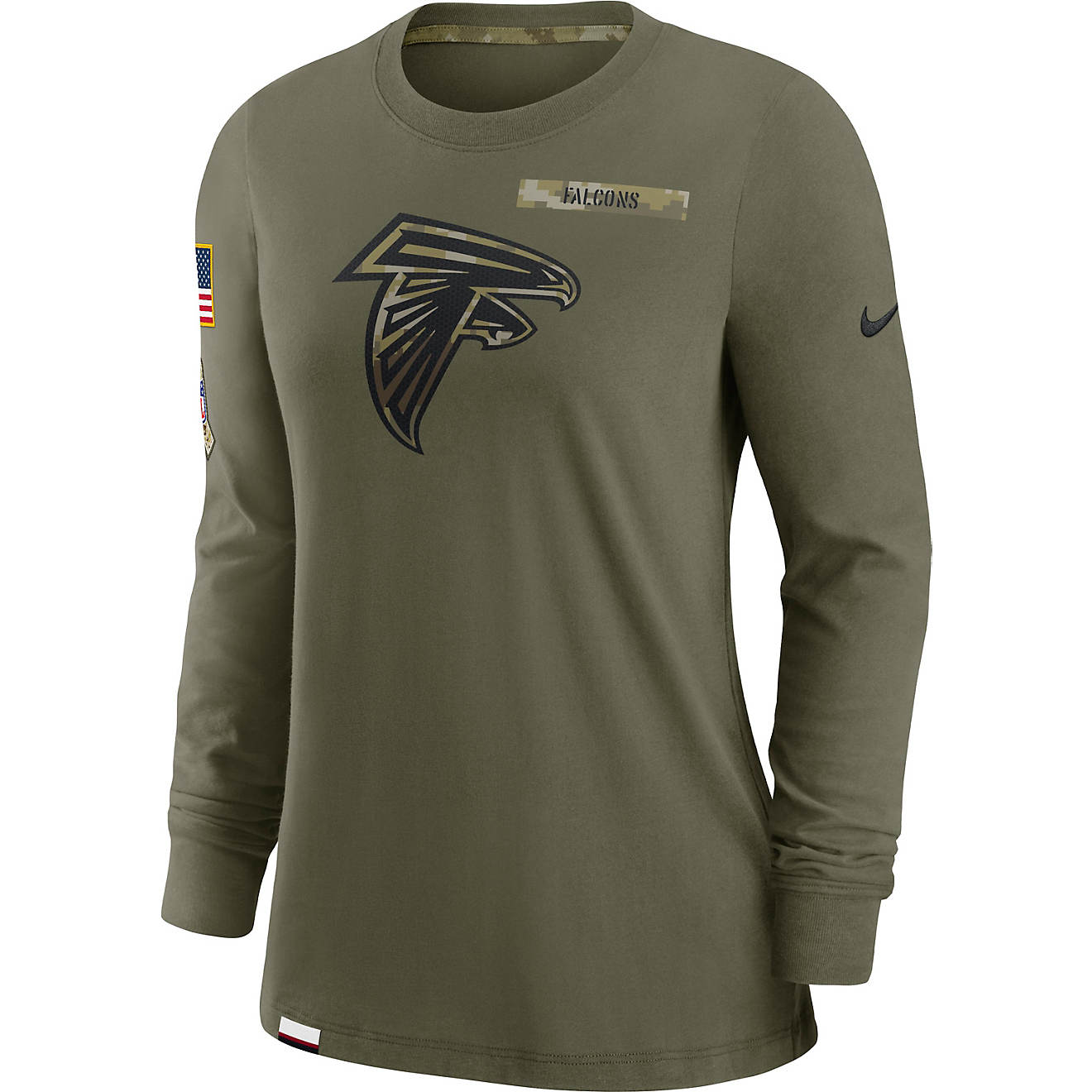 Nike Women's Atlanta Falcons Salute to Service Long Sleeve T-shirt                                                               - view number 1
