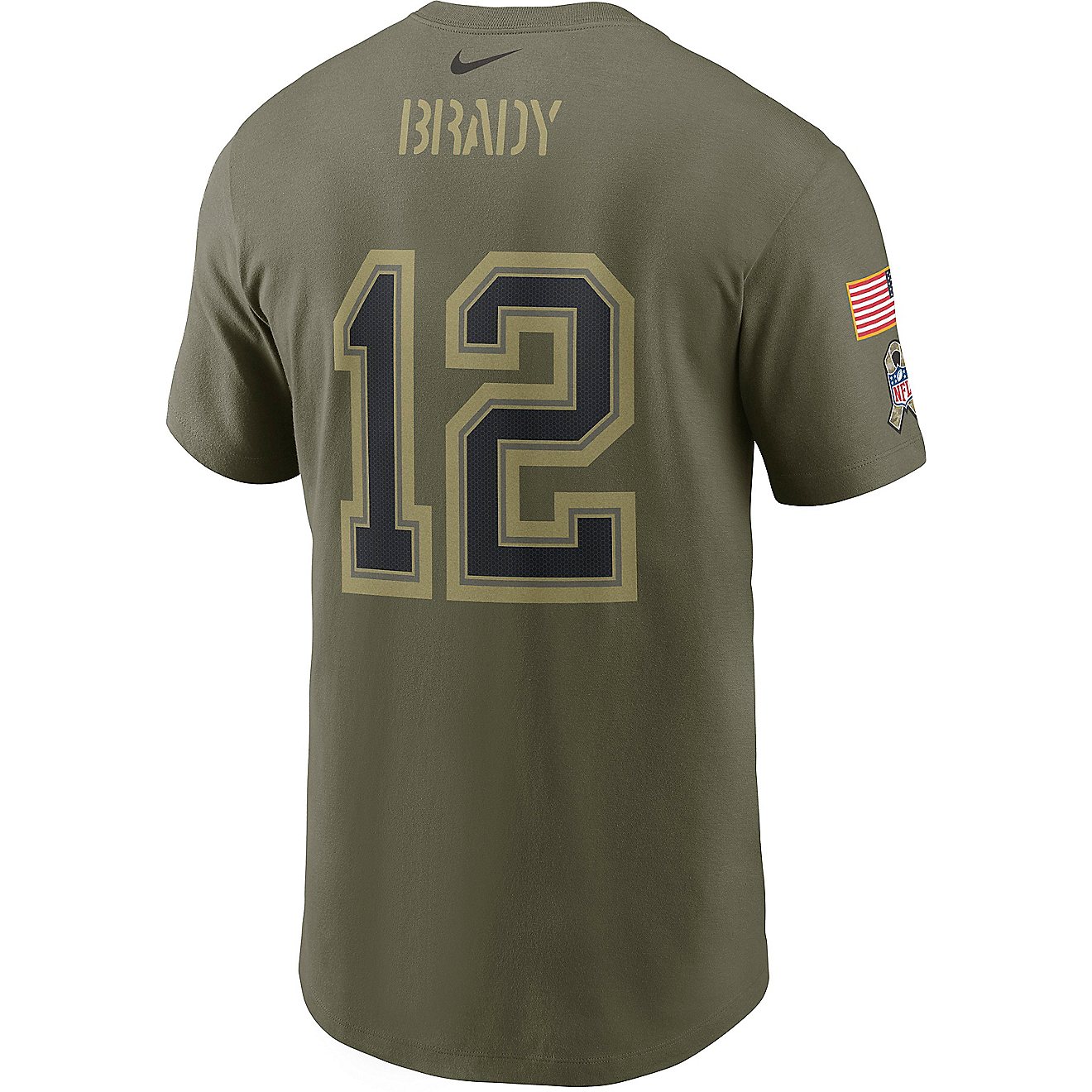 Nike Men's Tampa Bay Buccaneers Tom Brady #12 Salute to Service Short Sleeve T-shirt                                             - view number 1
