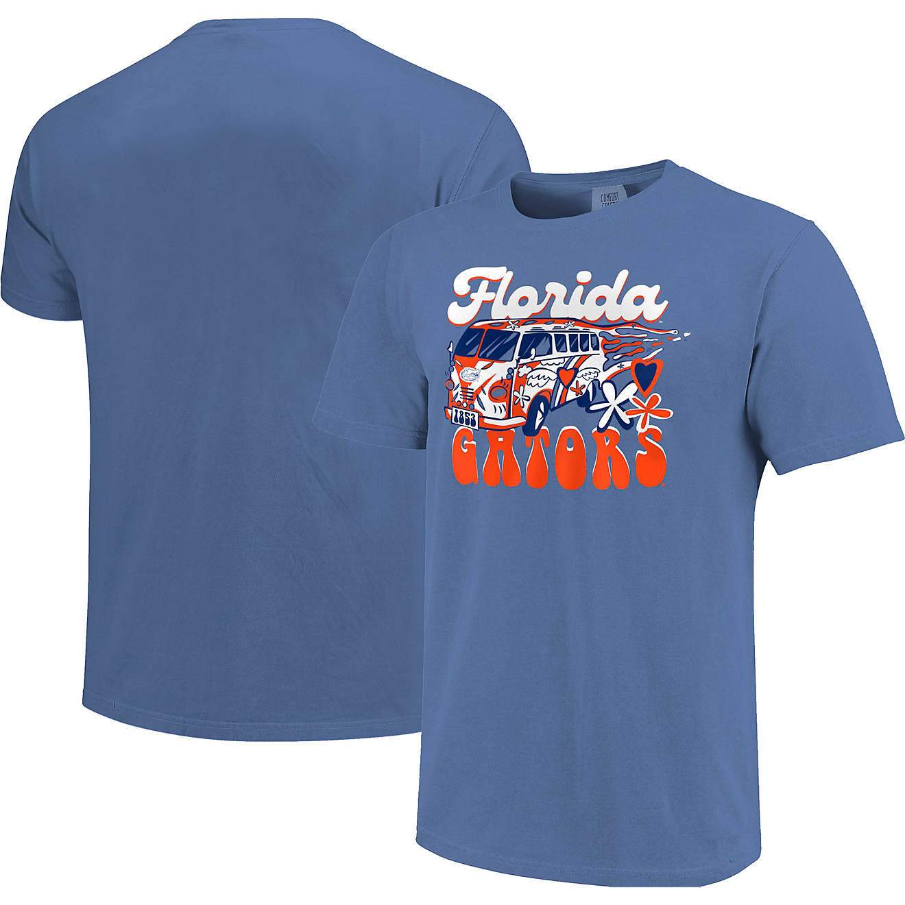 Image One Girls' University of Florida Comfort Color Groovy Bus Short Sleeve T-shirt                                             - view number 1