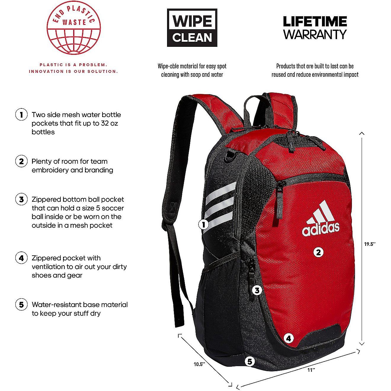 adidas Stadium Soccer Backpack                                                                                                   - view number 7