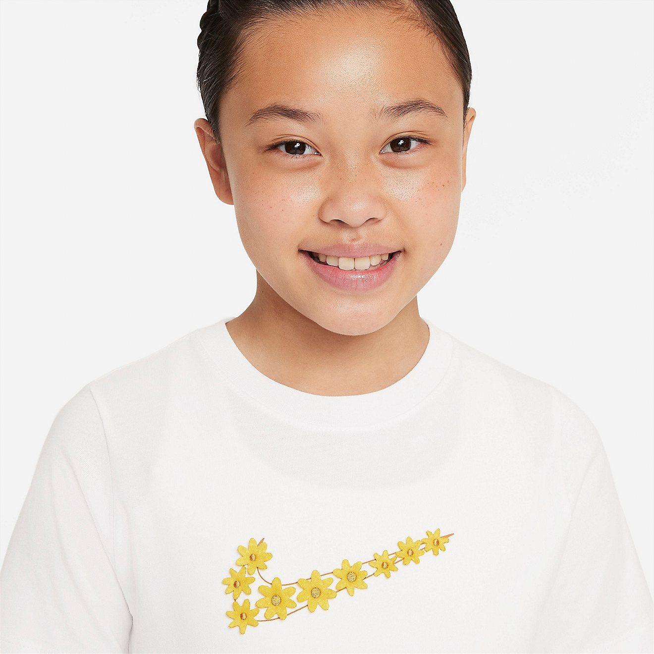 Nike Girls' Daisy Swoosh T-shirt                                                                                                 - view number 3