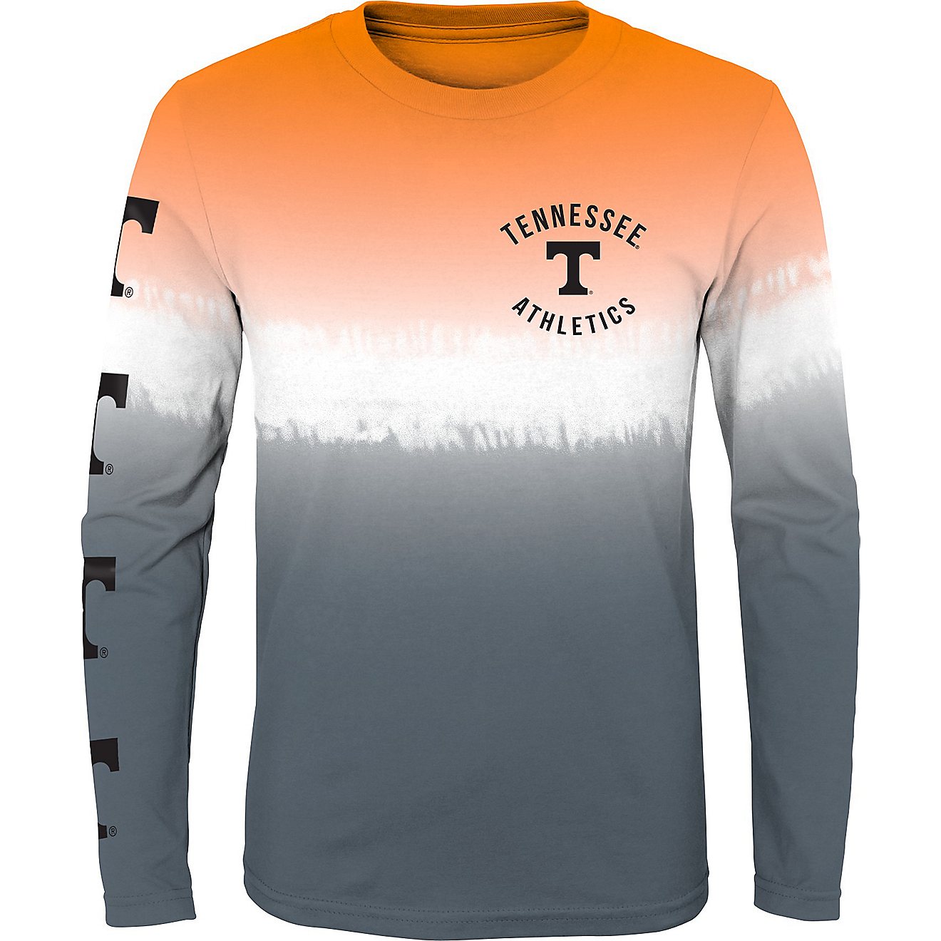 Outerstuff Kids' University of Tennessee Double Up Tie Dye Long Sleeve T-shirt                                                   - view number 2