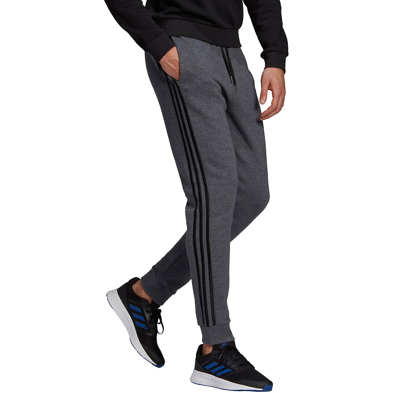 adidas Men's 3S Fleece Tapered Sweatpants                                                                                        - view number 1