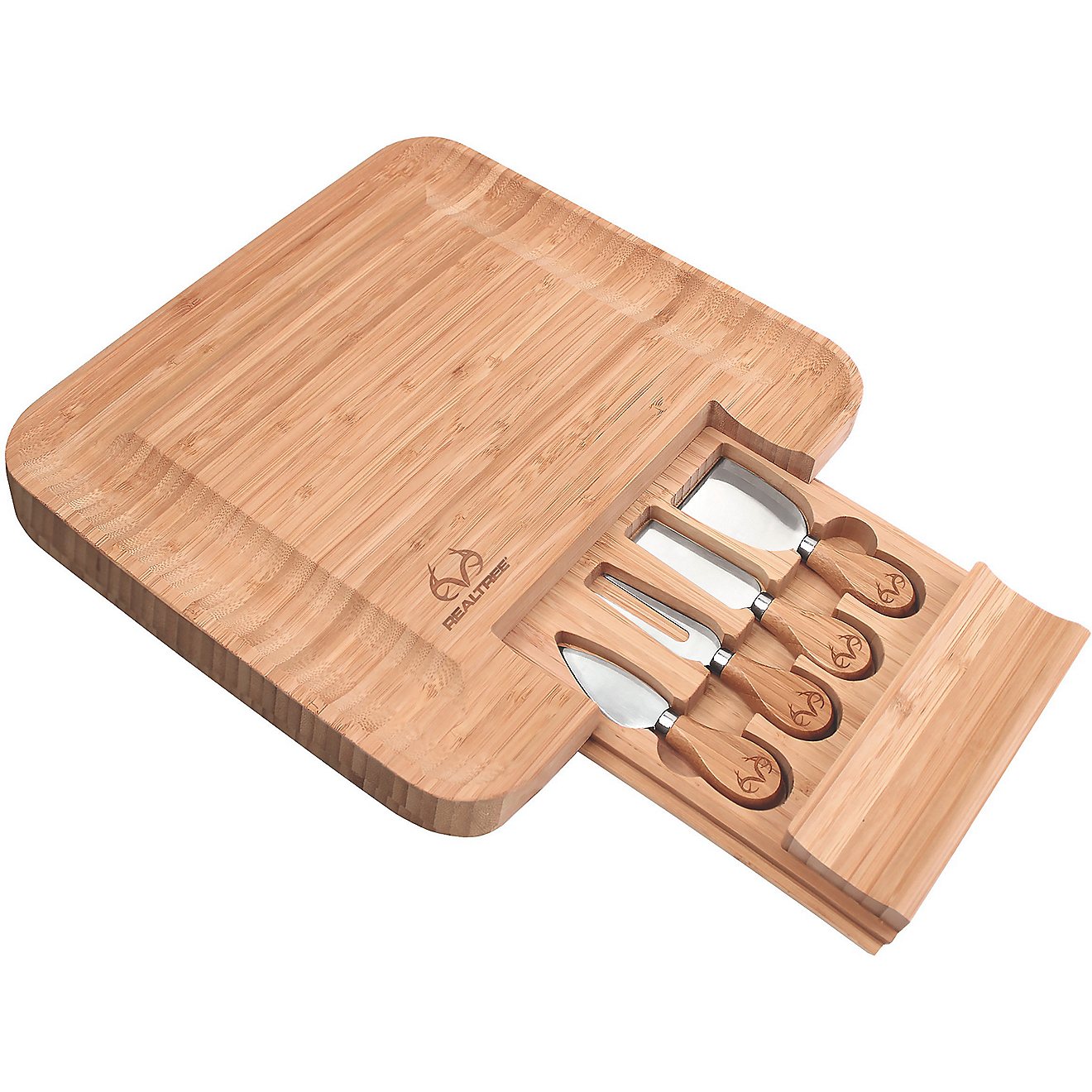 Realtree Bamboo Charcuterie Cheese Board and Knife Set                                                                           - view number 1