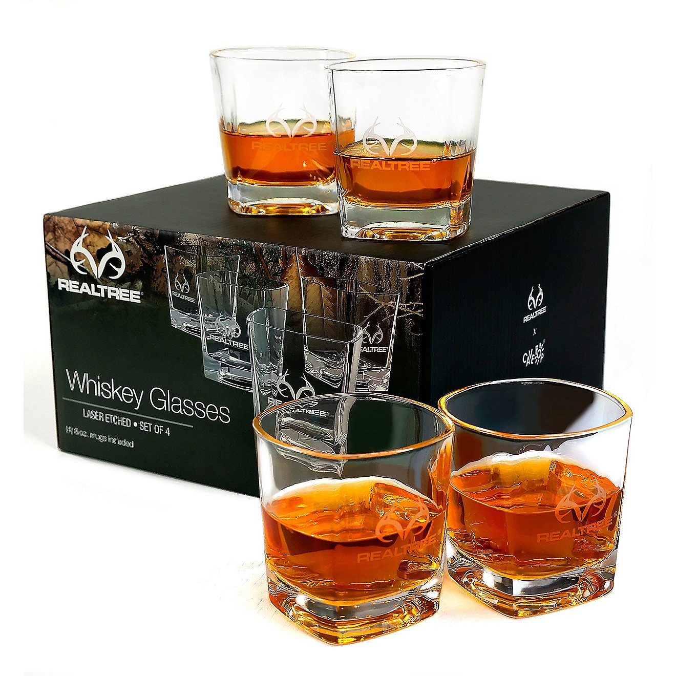 Realtree Whiskey Glasses 4-Pack                                                                                                  - view number 1