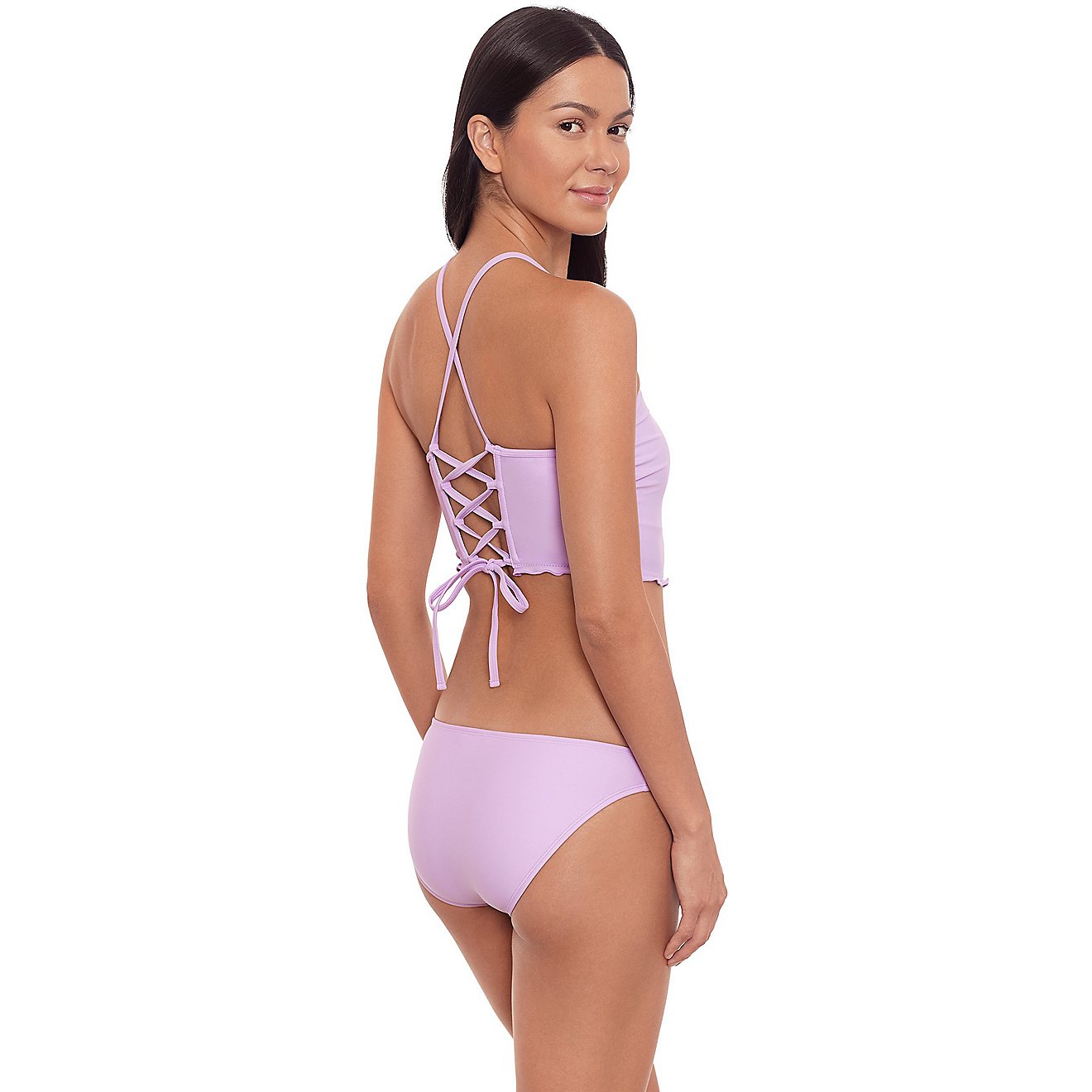 O'Rageous Juniors' Lace Back High Neck Swim Top                                                                                  - view number 3