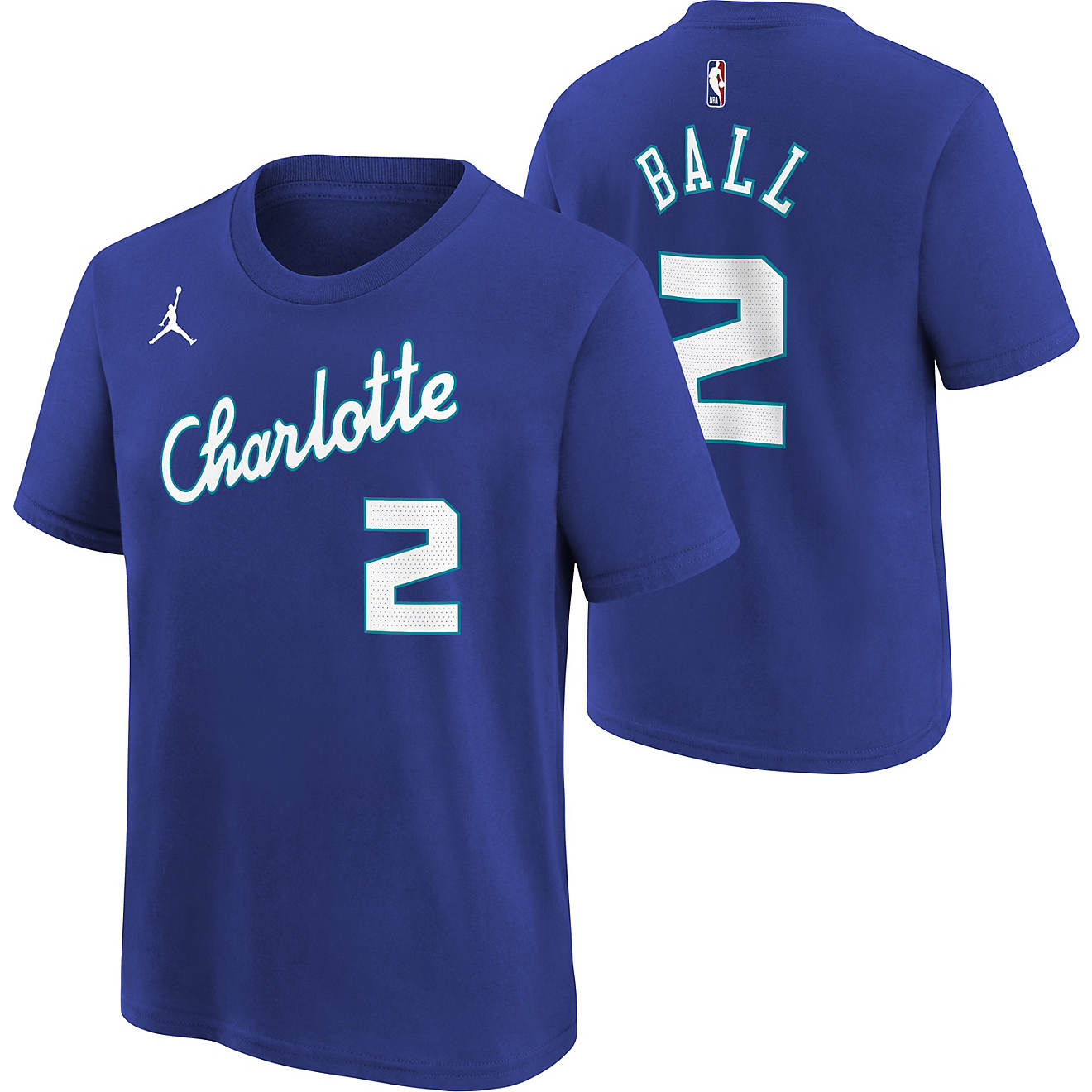 Nike Youth Charlotte Hornets Lamelo Ball Essential Mixtape Name & Number T-shirt                                                 - view number 1