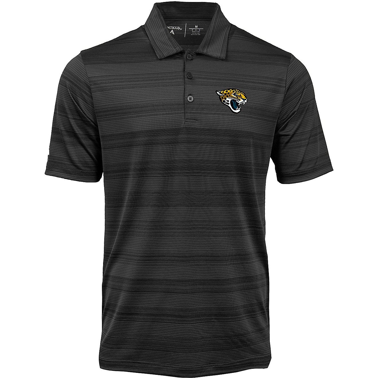 Antigua Men's Jacksonville Jaguars Compass Short Sleeve Polo Shirt                                                               - view number 1
